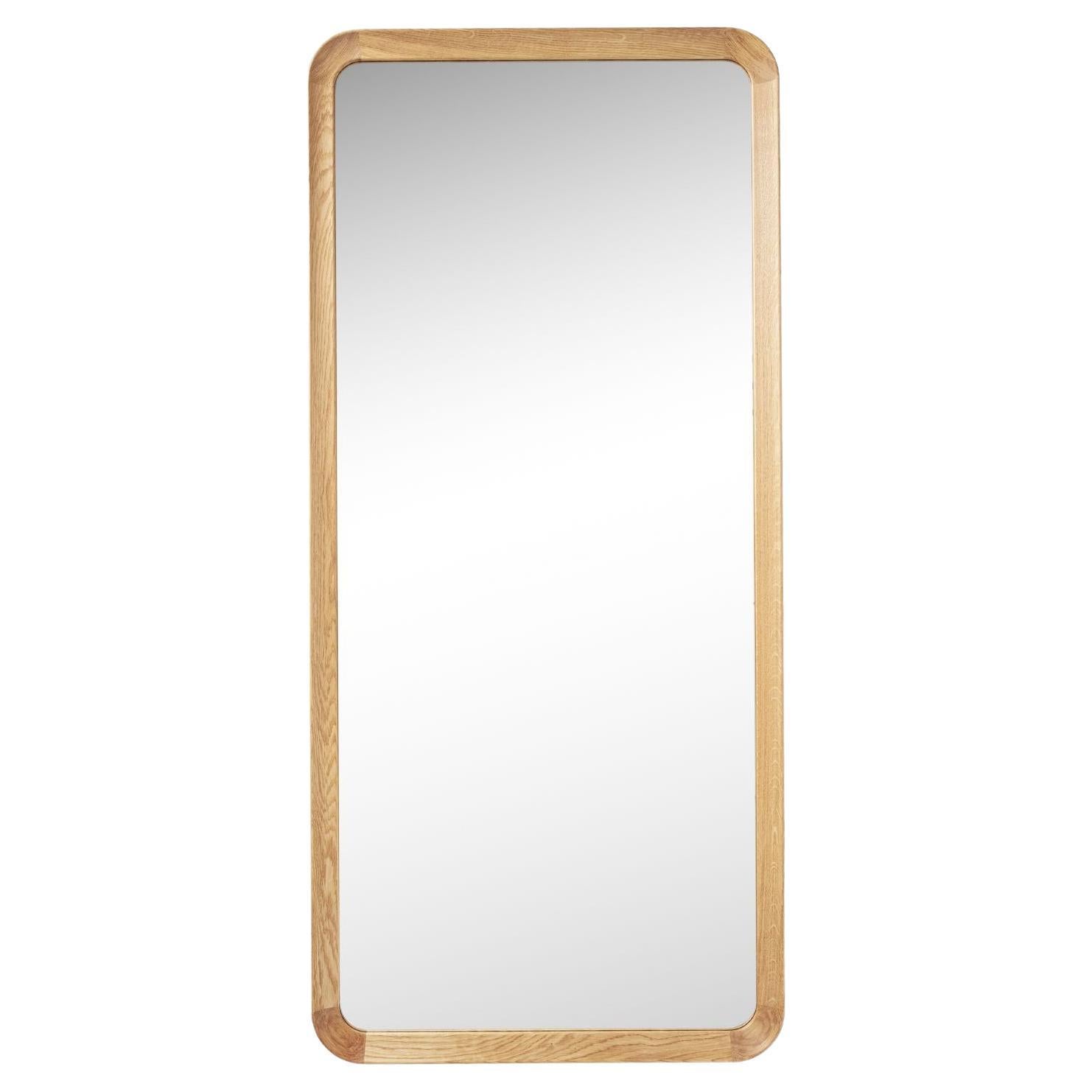 Vilhelm Lauritzen VLA62 'Radio House' Oak Wood Mirror for Carl Hansen & Son For Sale