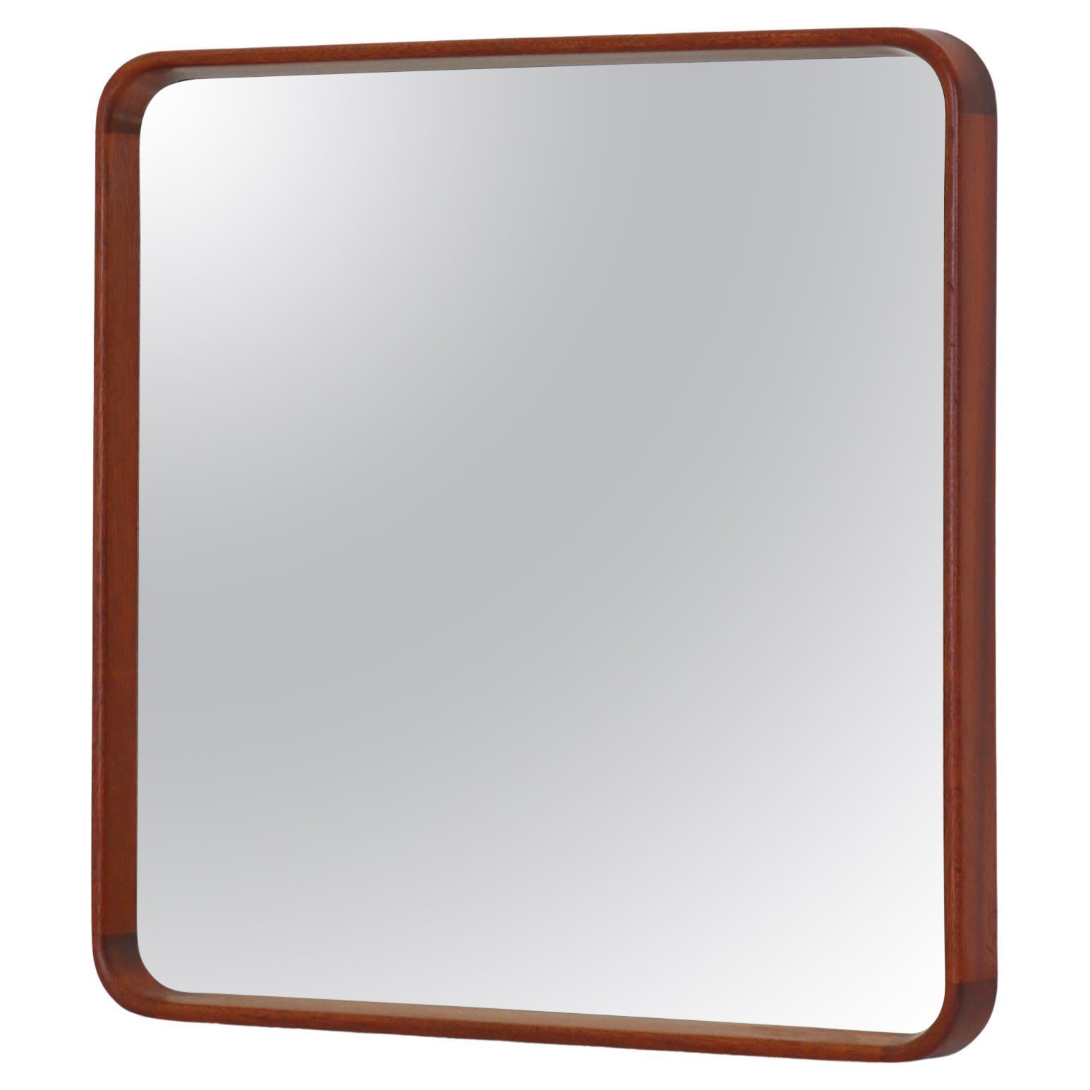 Espejo de pared Vilhelm Lauritzen de caoba, años 30, estilo moderno danés