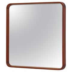 Espejo de pared Vilhelm Lauritzen de caoba, años 30, estilo moderno danés