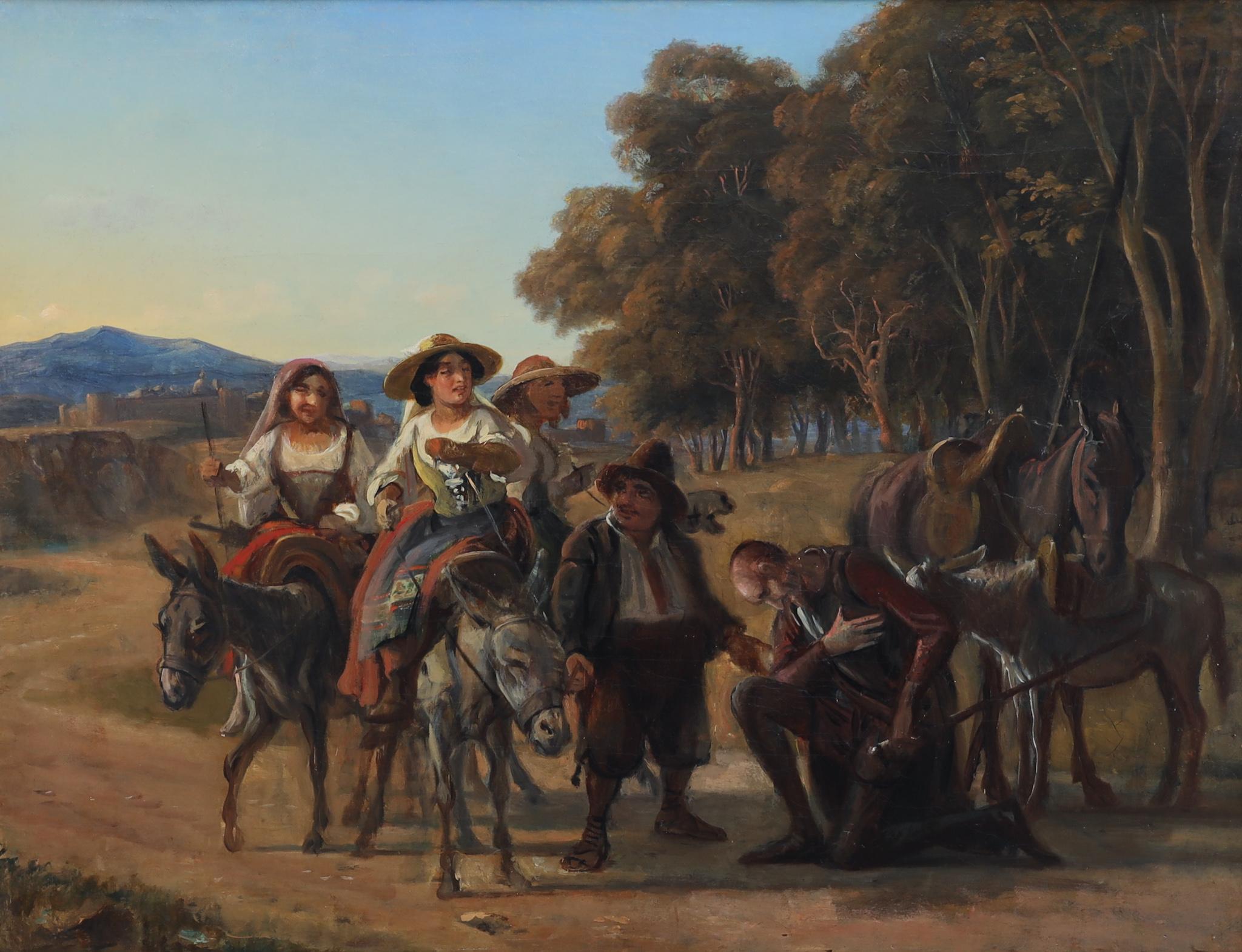 Don Quichote et Sacho - Painting de Vilhelm Marstrand