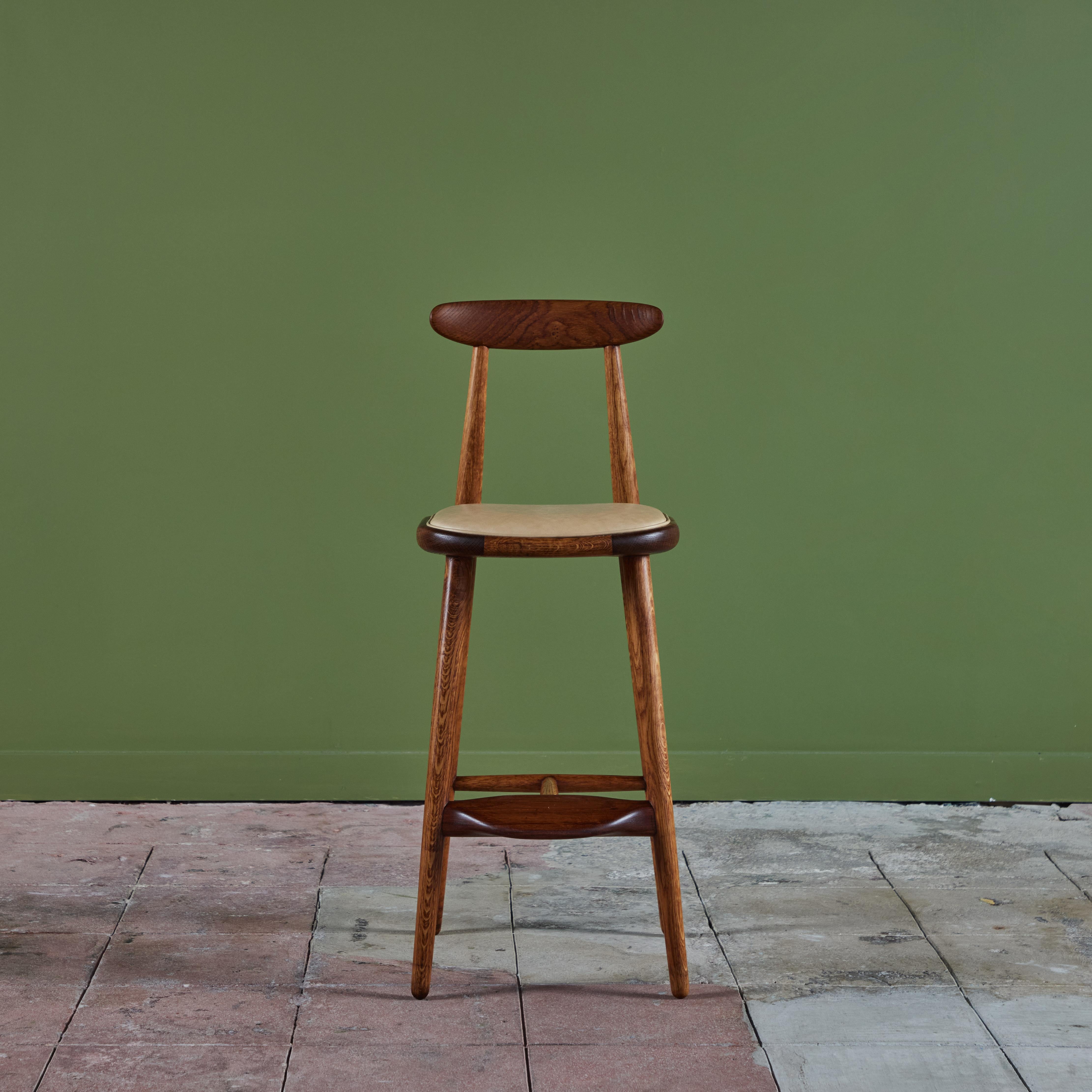 Scandinavian Modern Vilhelm Wohert Bar Stool for Stolefabriken Odense