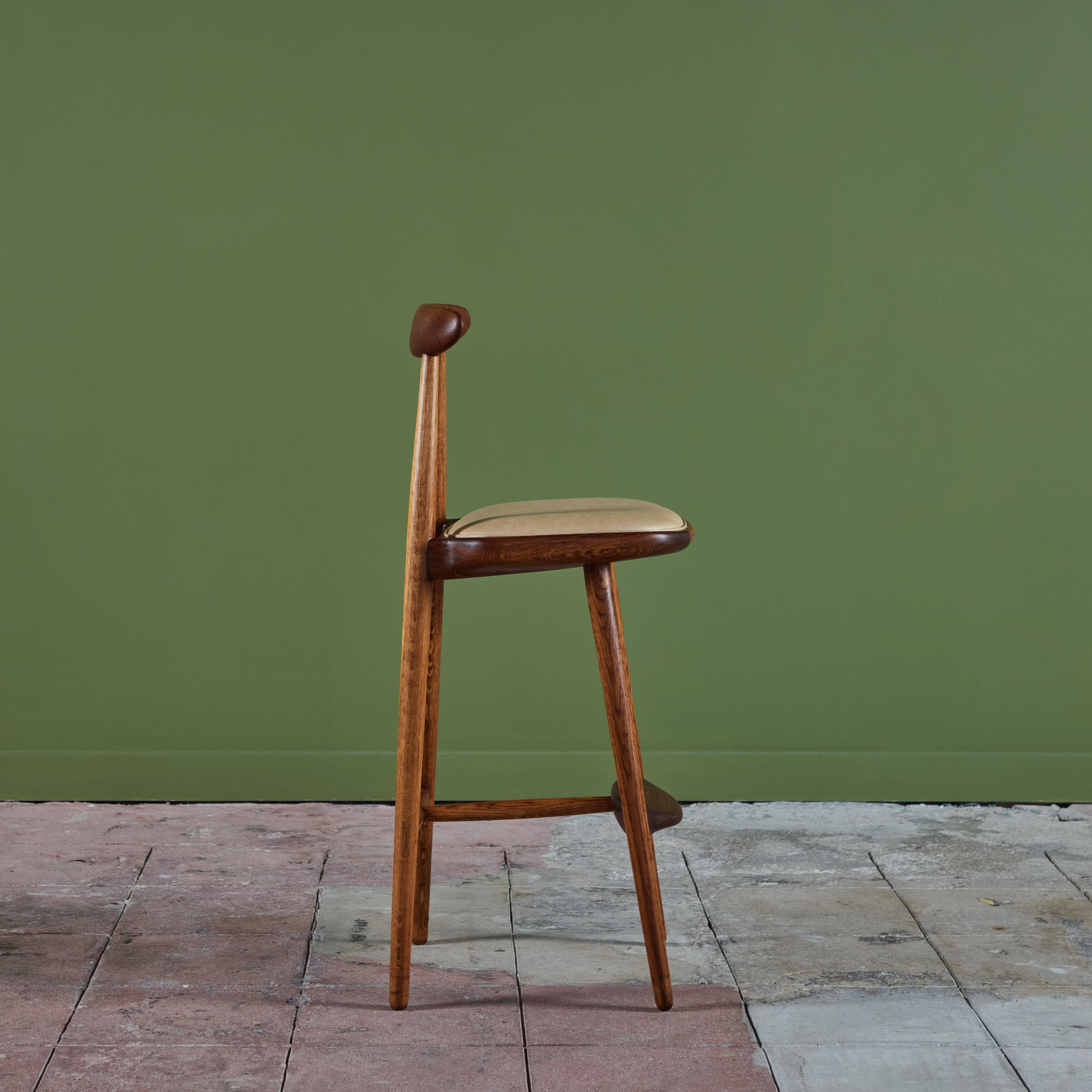 Vilhelm Wohert Bar Stool for Stolefabriken Odense In Excellent Condition In Los Angeles, CA