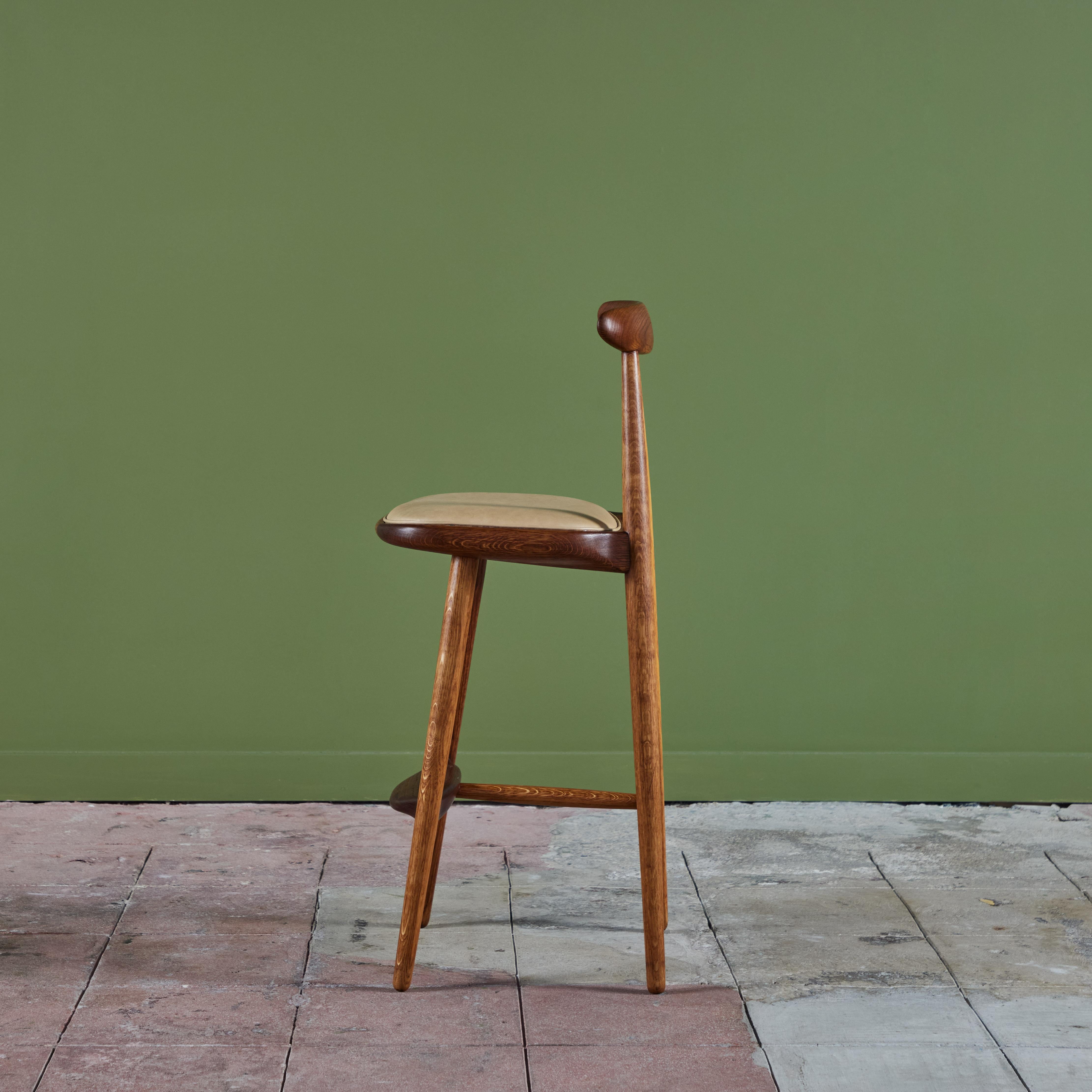 Mid-20th Century Vilhelm Wohert Bar Stool for Stolefabriken Odense