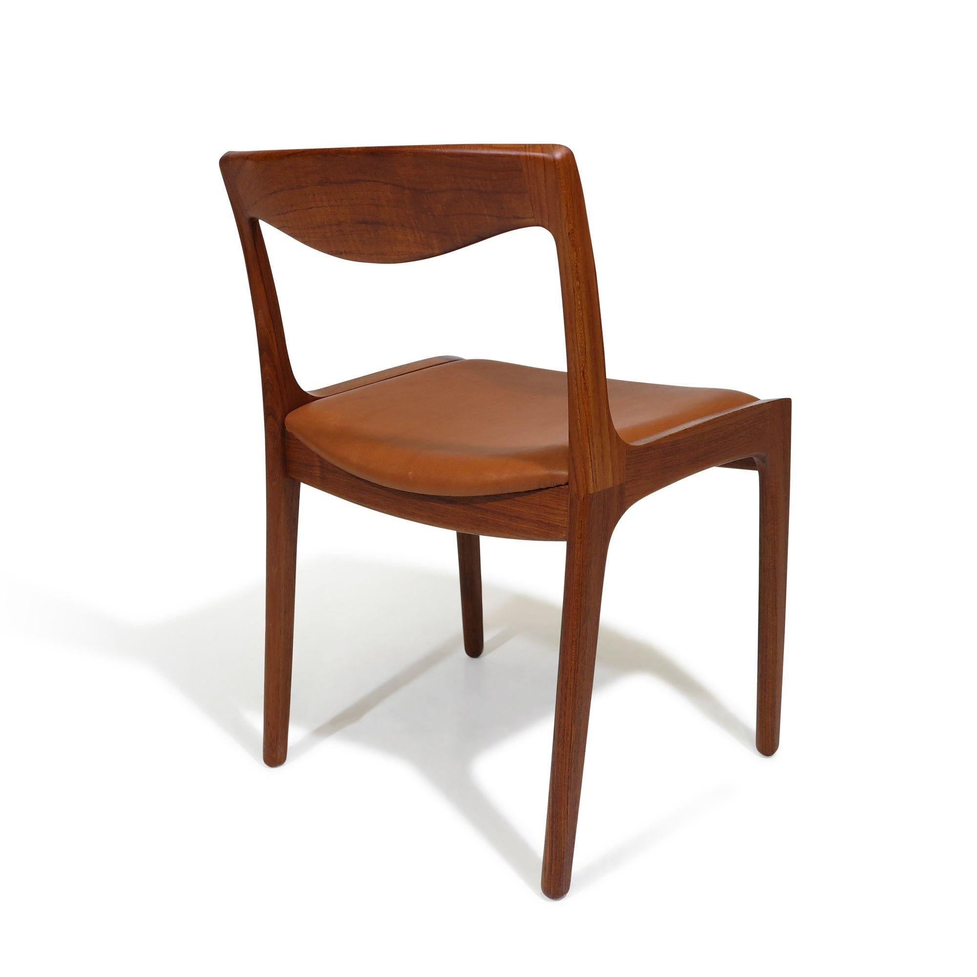 20th Century Vilhelm Wohlert for Poul Jeppesen's Teak Dining Chairs For Sale