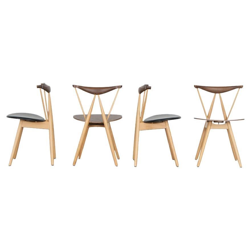 Vilhelm Wohlert Piano Dining Chair Set for Stellar Works Furniture