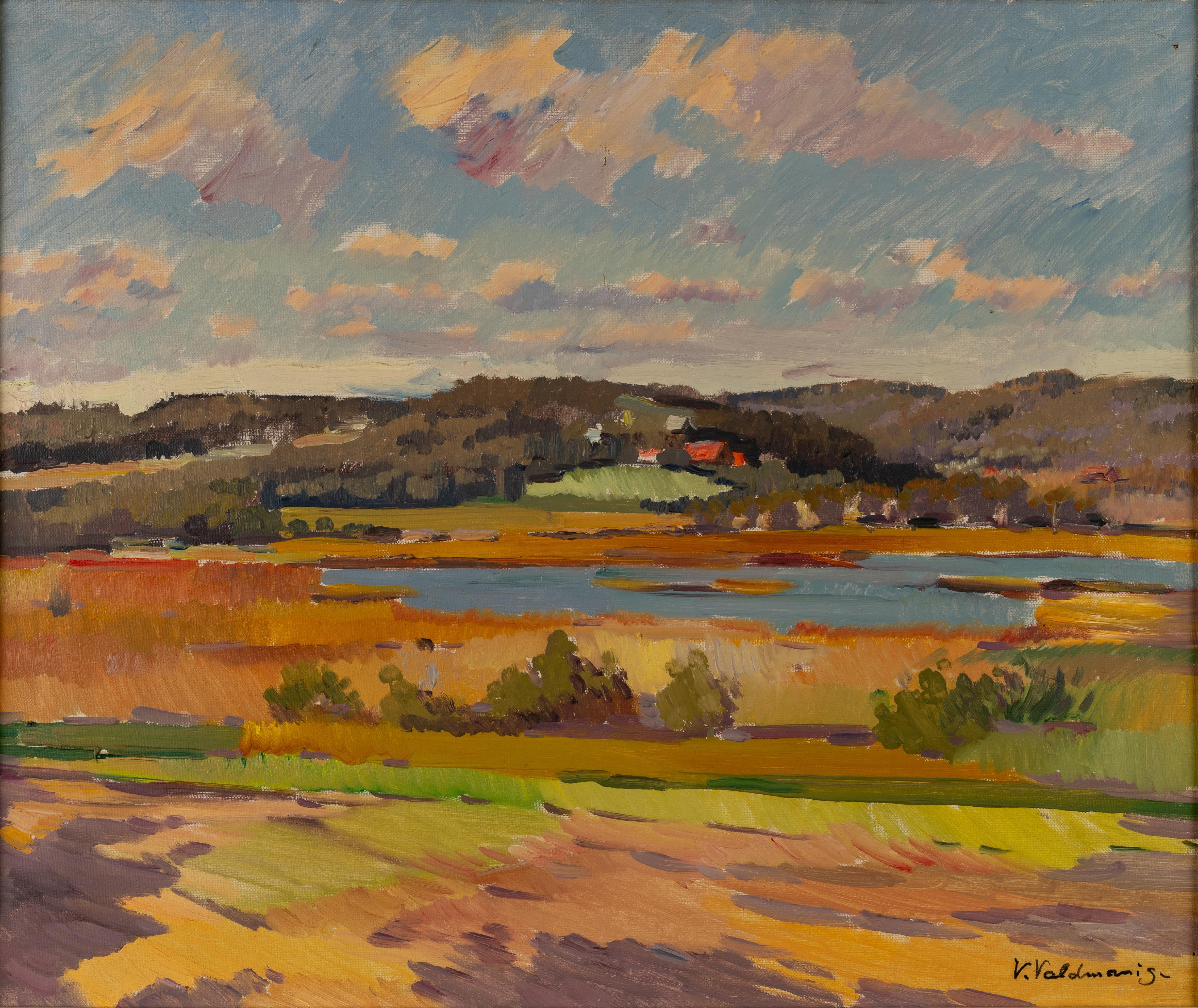 Pastos de verano - Painting de Vilis Reinis Valdmanis