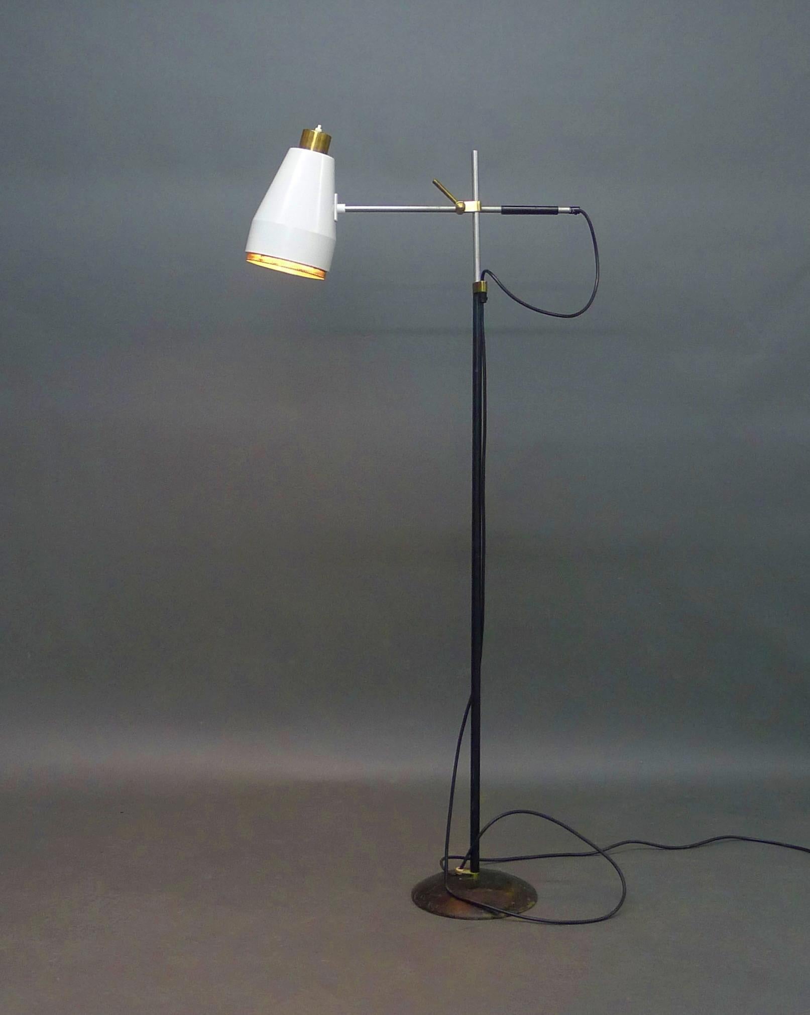 Viljo Hirvonen for Valaistustyö, Floor Lamp model H801, Finland 1950s For Sale 2