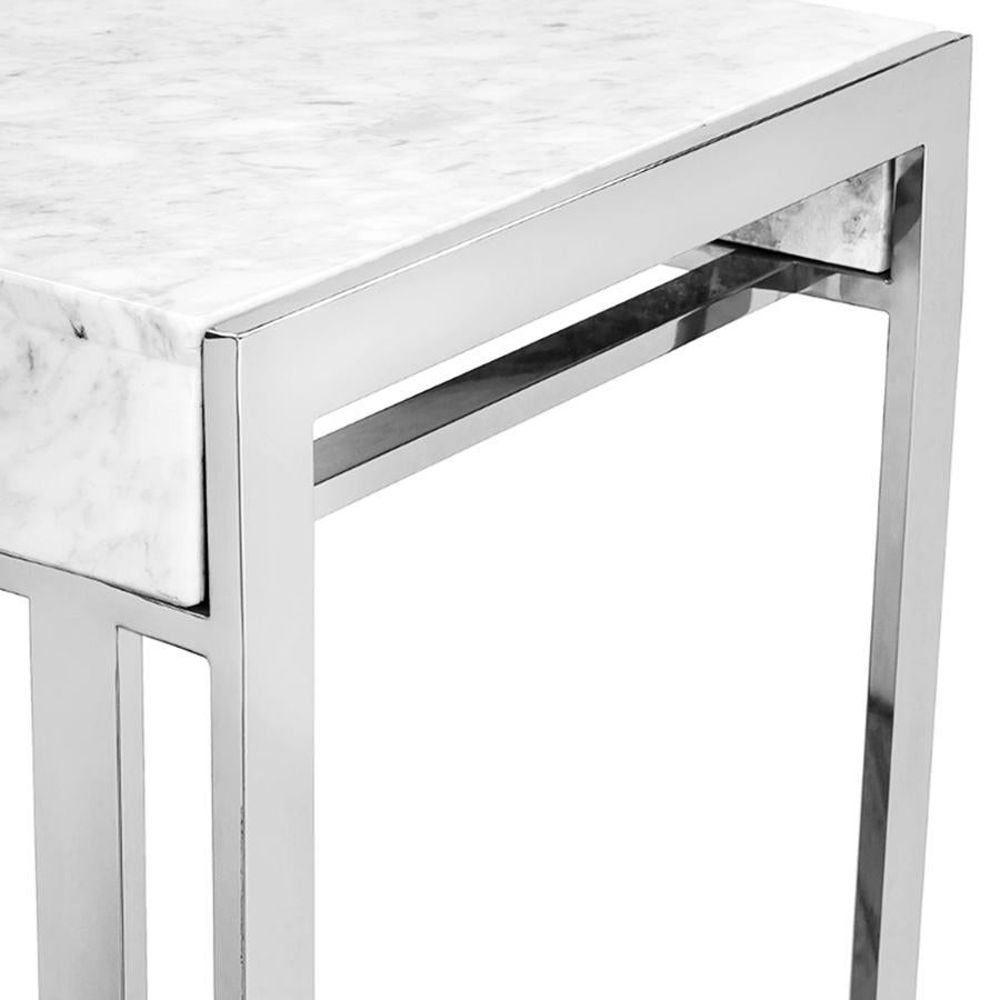 Chrome Villa Console Table For Sale