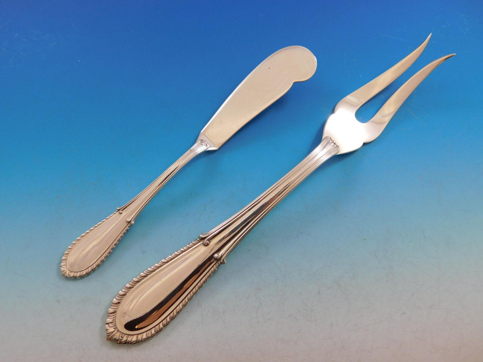 Villa D'este by Buccellati Italy Sterling Silver Flatware 12 Set of 96 Pieces 6