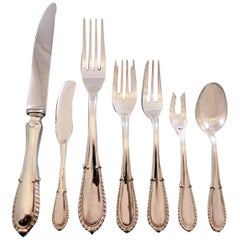 Villa D'este by Buccellati Italy Sterling Silver Flatware 12 Set of 96 Pieces