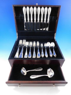 Villa d'Este by Buccellati Italy Sterling Silver Flatware 8 Set 50 Pcs Dinner