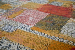 Tapis d'art vintage de quartier florentin de Villas d'après Paul Klee