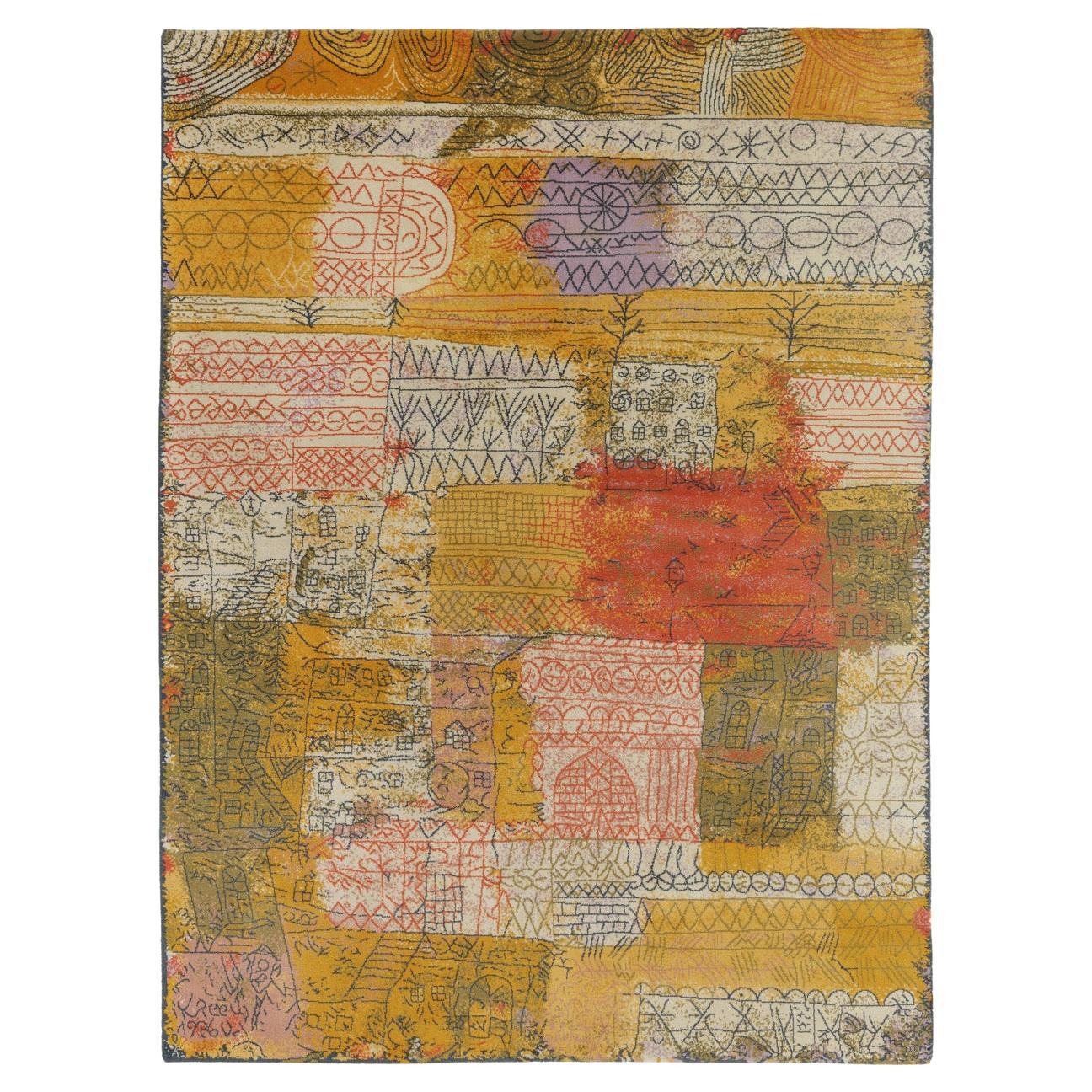 Florentiner Villas Quarter Vintage-Kunstteppich nach Paul Klee