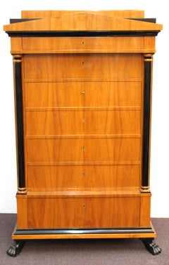 Villa Garnelo Internacional Biedermeier Style Secretary Chest