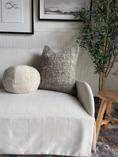 Villa Hand Made Wool Pillow with Down Insert