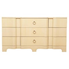 Grasscloth Commodes and Chests of Drawers