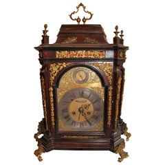 Used Villacroce Clock 18th Century with Rosewood Veneer and Ebonized Wood