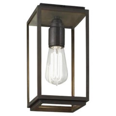 VILLAGE dark bronze ribbed glass