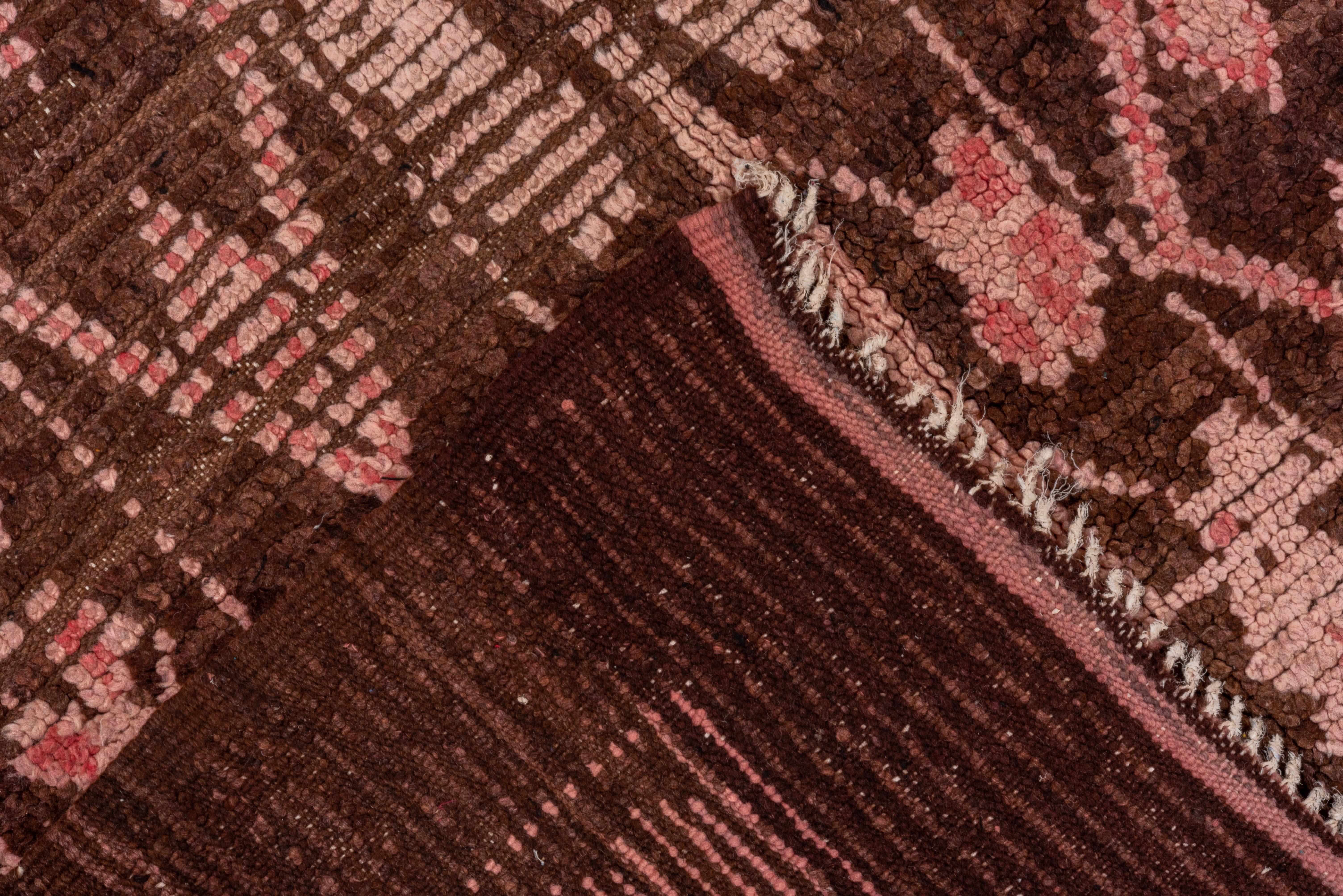 Village Moroccan Pink and Brown  In Good Condition For Sale In New York, NY