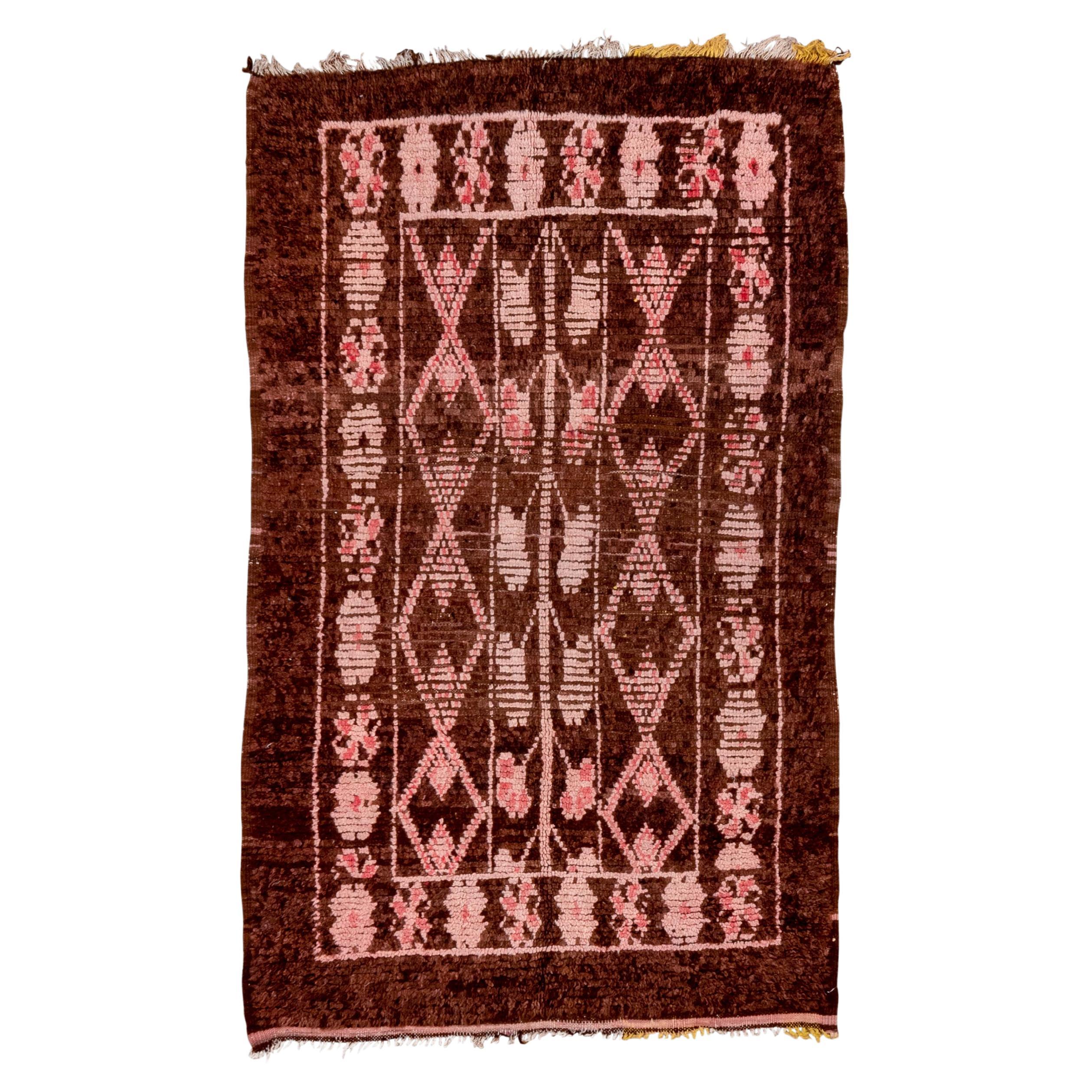 Village Moroccan Pink and Brown  For Sale