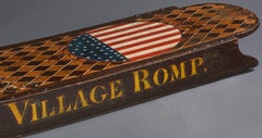 "Village Romp" Folk Art Sled