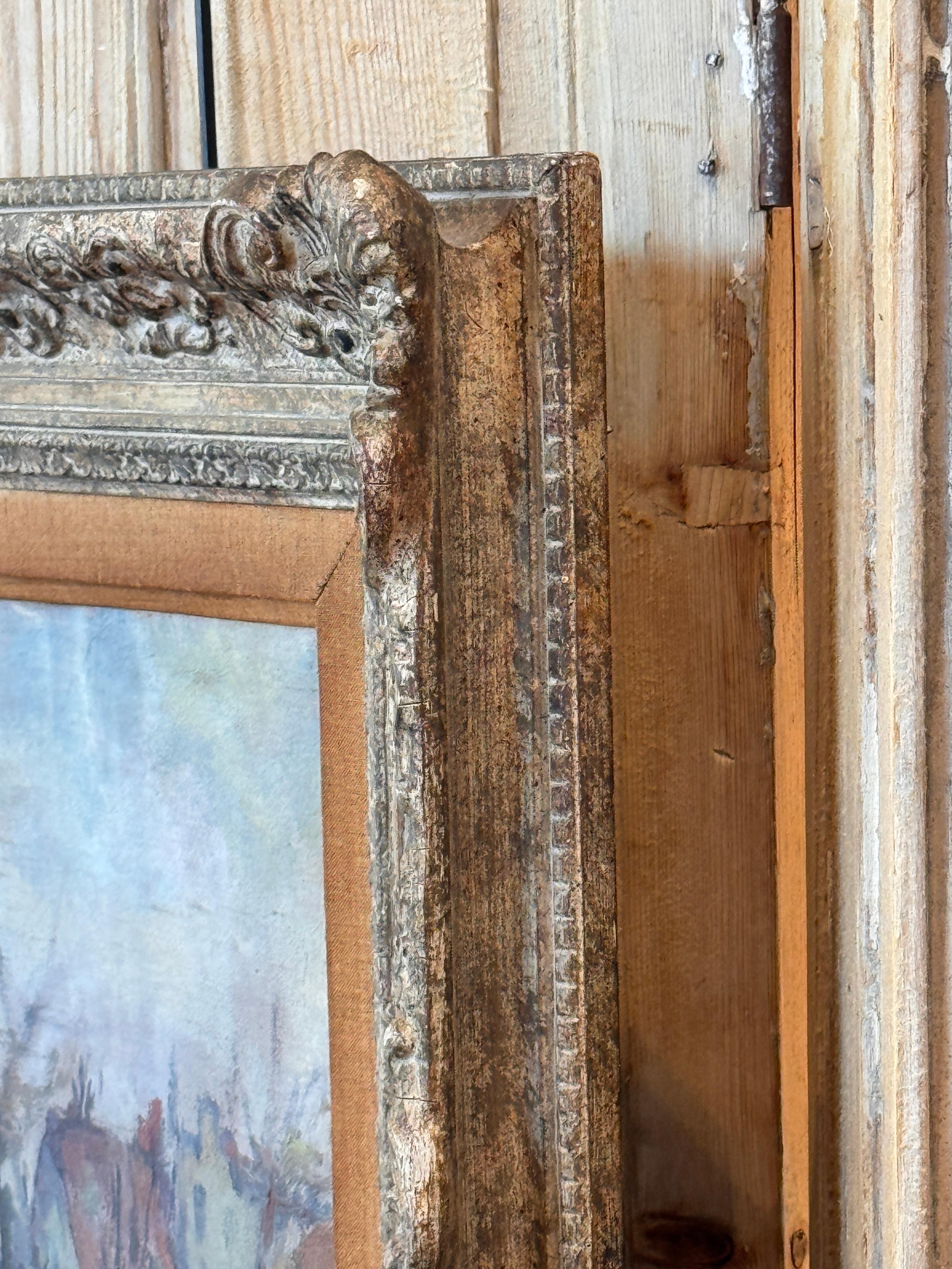 Scena di villaggio di George René Sinicki in vendita 1