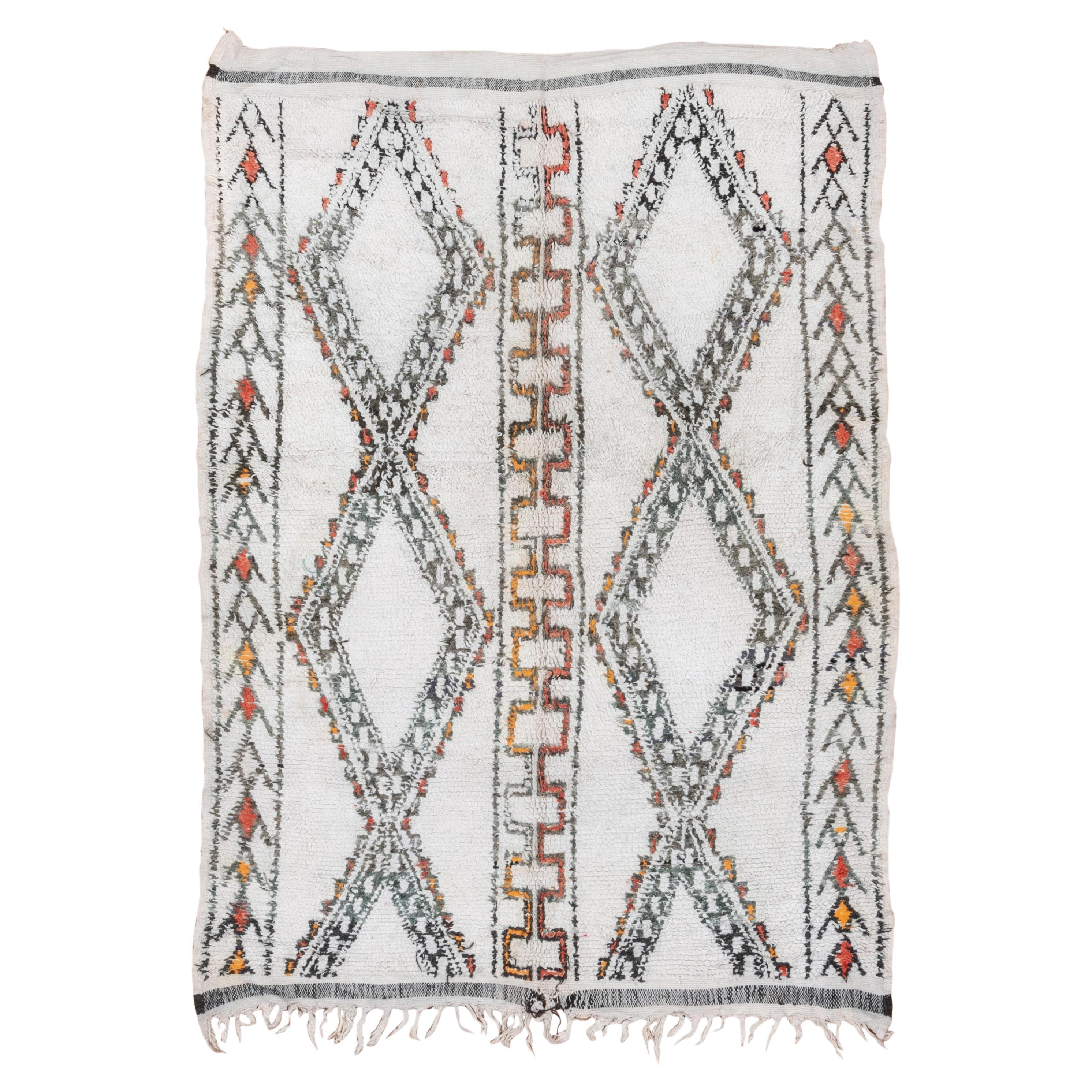 Tapis tribal multicolore Village en vente
