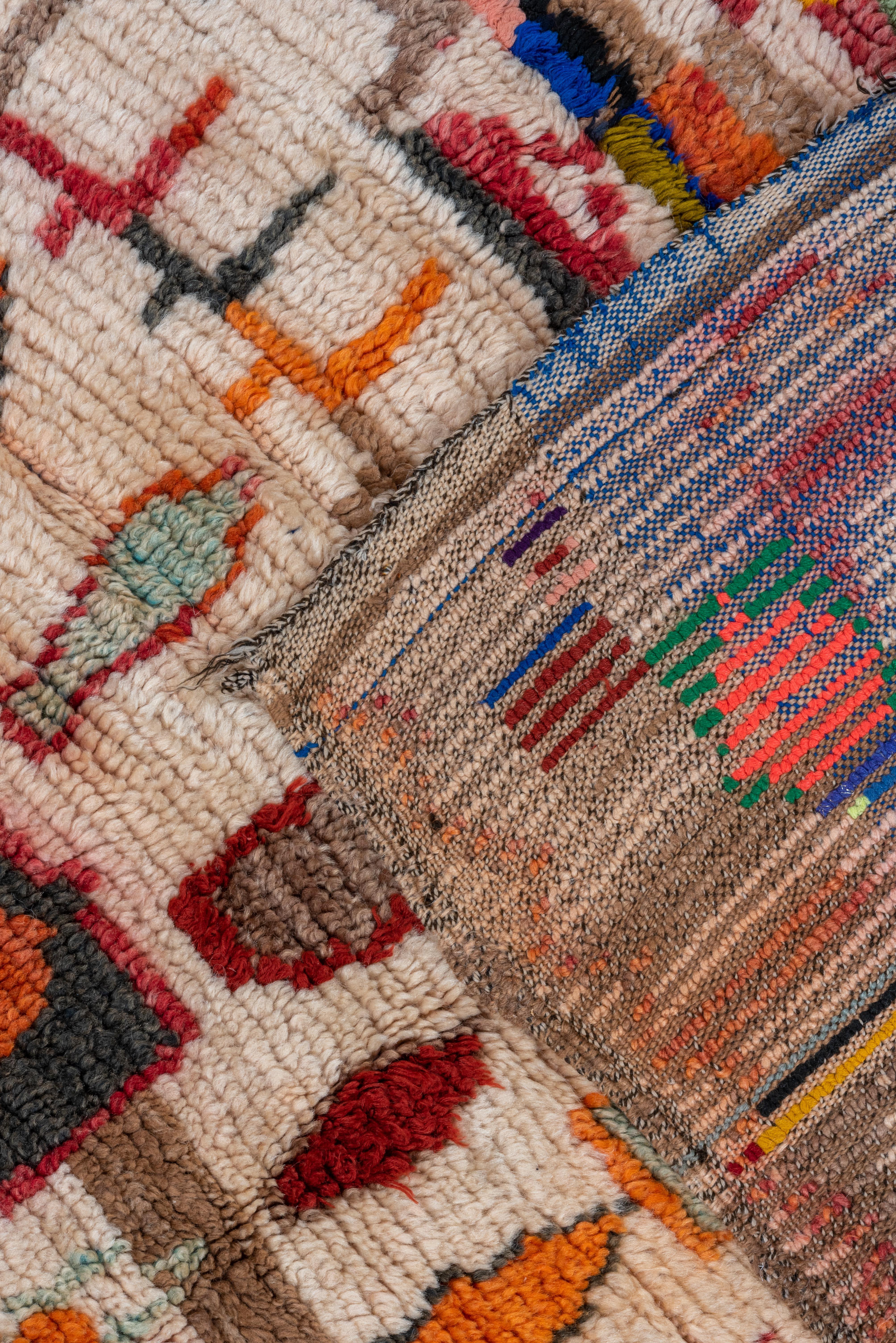 Hand-Knotted Village Woven Moroccan in All-Over Pattern