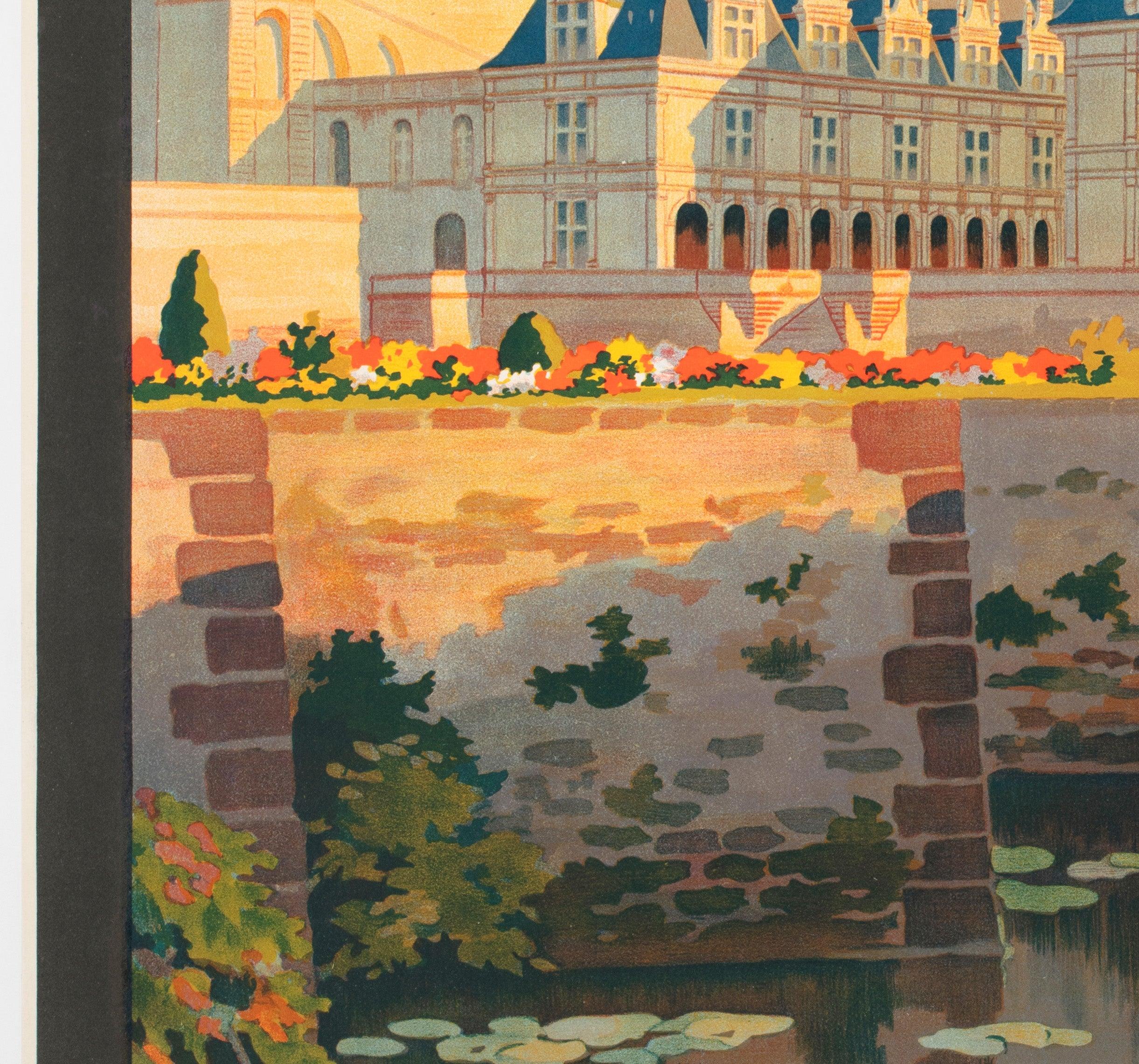20ième siècle Villandry c1923 Affiche publicitaire française pour les voyages, Constant Duval en vente