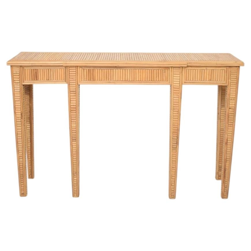 "Villandry" rattan console table, Barracuda Edition. For Sale