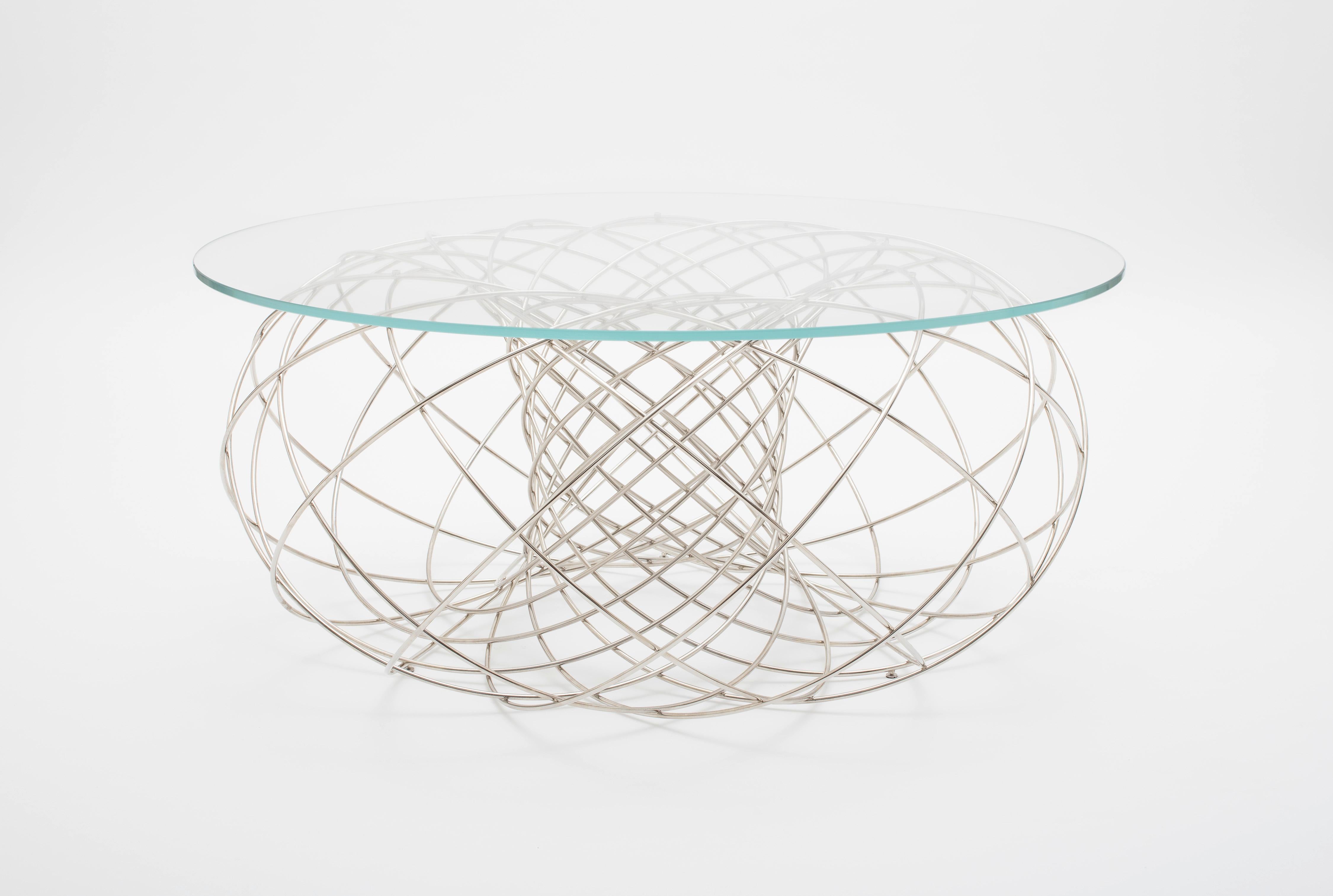 The design of the Villarceau Table is based on a geometric characteristic discovered by the French astronomer Yvon Villarceau. Main concept is to design a shape by using a mathematical achievement in order to explore a design concept based on the