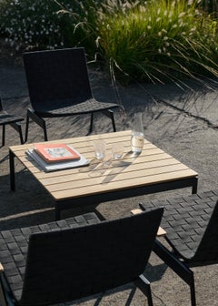 Ville AV50 Outdoor Coffee Table, Warm Black by Anderssen & Voll for &Tradition