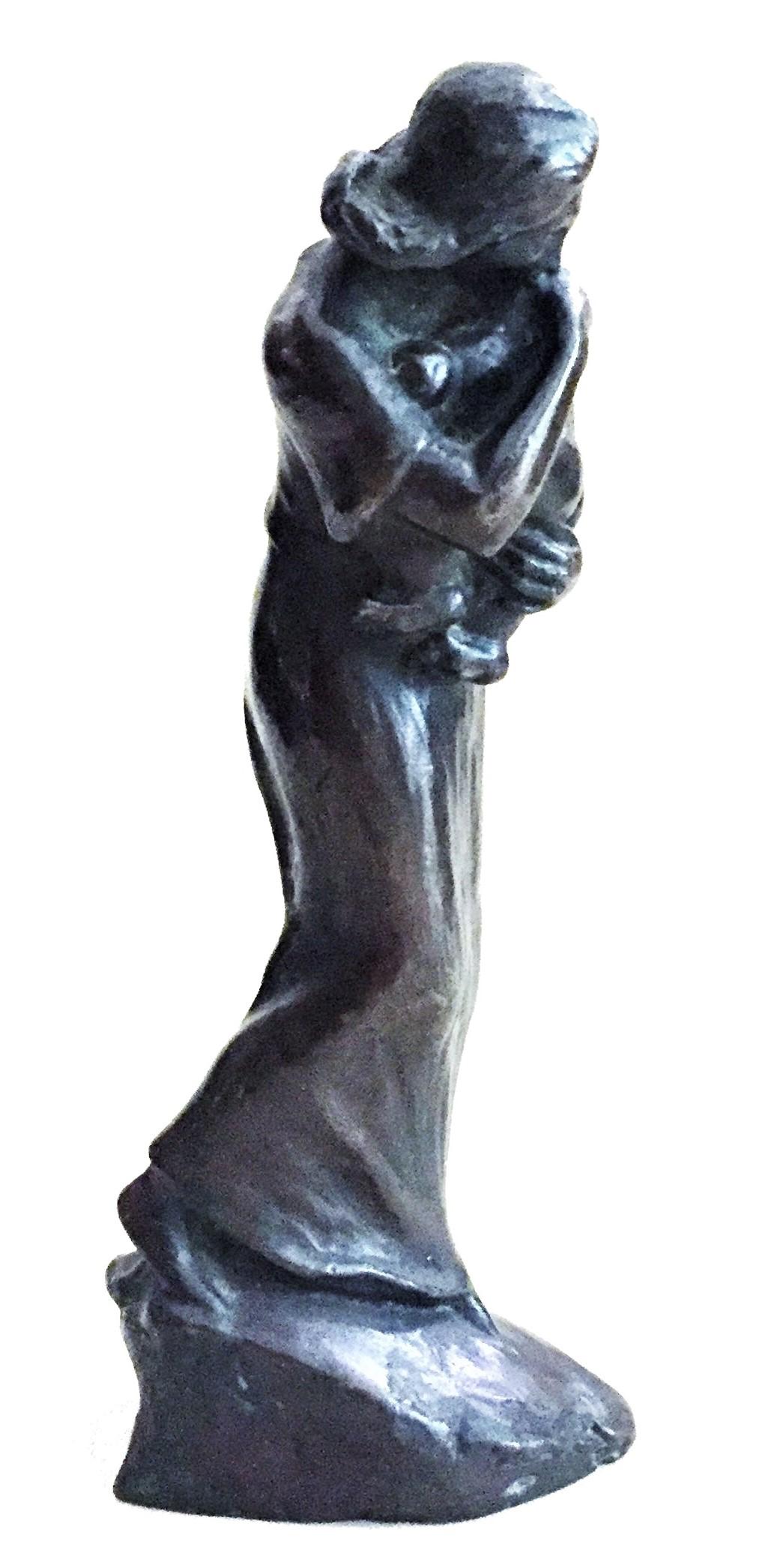 Finnish Ville Vallgren, Maternity, Art Deco Patinated Bronze Sculpture, circa 1920s