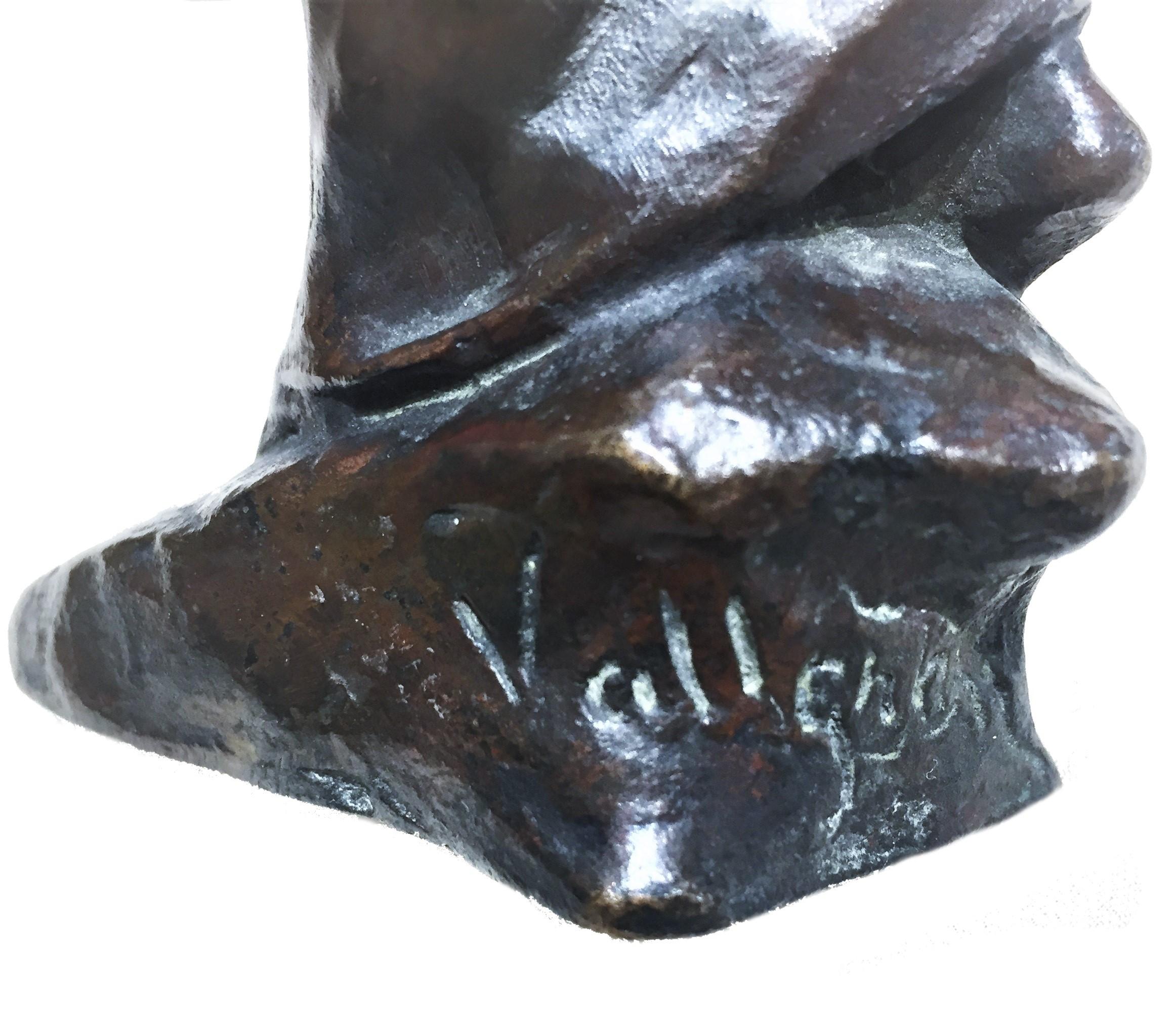 Ville Vallgren, Maternity, Art Deco Patinated Bronze Sculpture, circa 1920s 3