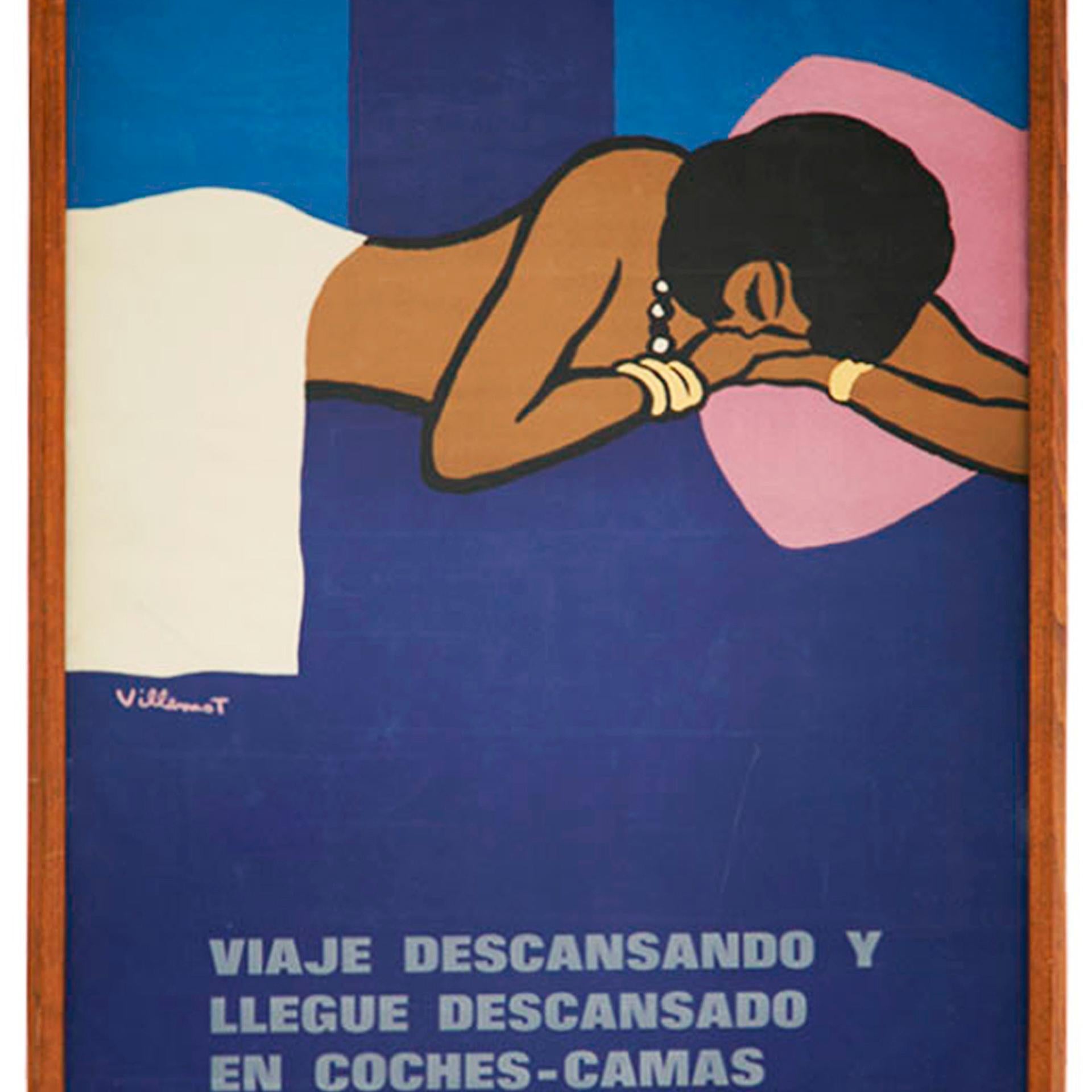 Art Deco Bernard Villemot Art Decó Screen Print For Sale