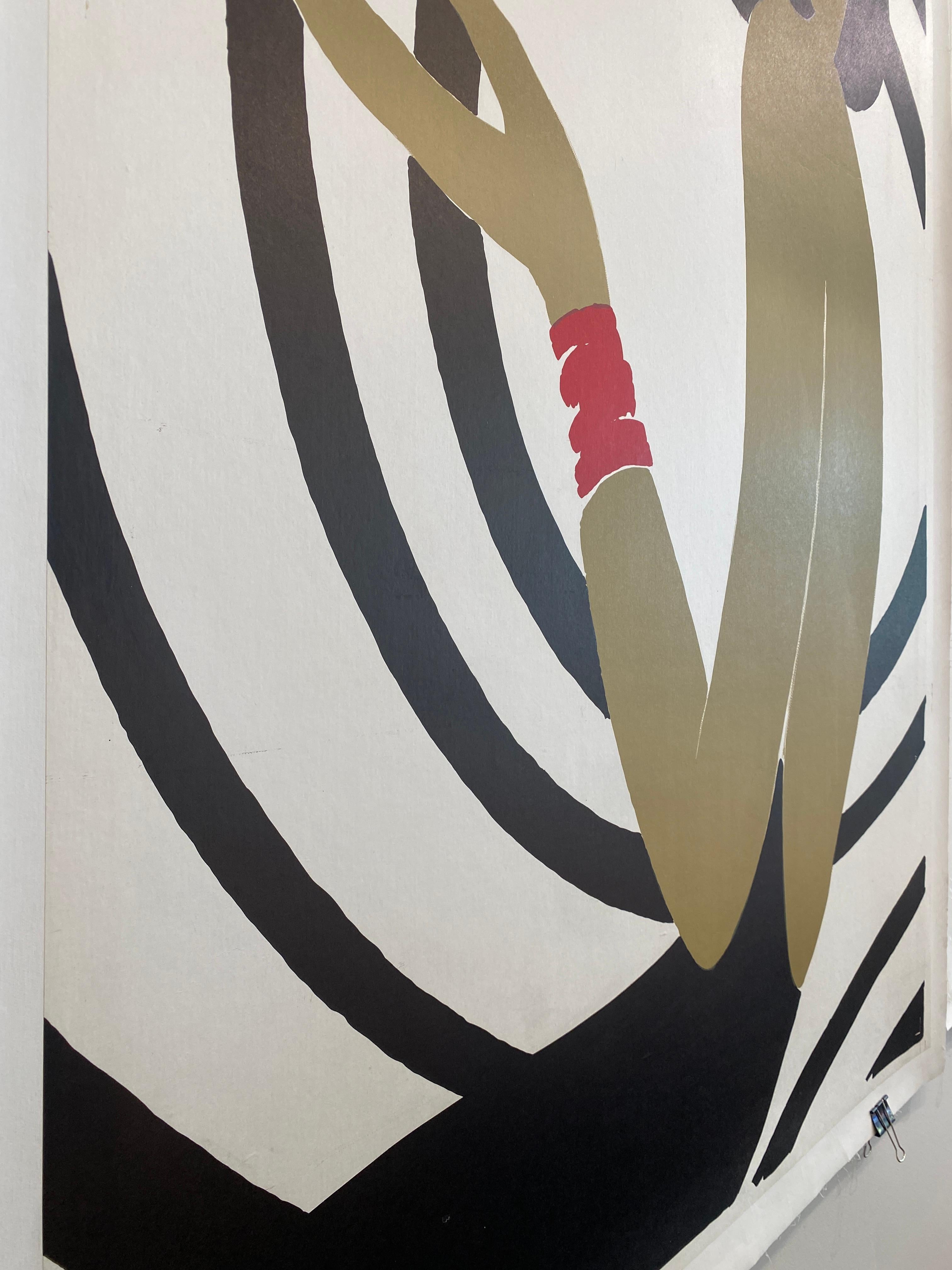 Villemot Spirale Bracciale Rosso Poster originale d'epoca in vendita 1