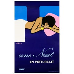 Villemot Une Nuit Original Vintage Poster