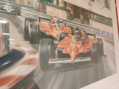 Villeneuve Druck signiert von Racing Car Designer Mauro Forghieri von Nicholas Watts