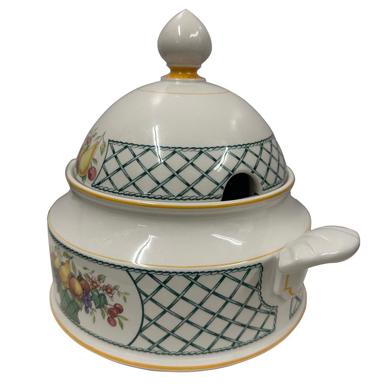 Fine XX secolo Villeroy & Boch Cestino Coperto per Verdure con Coperchio in vendita