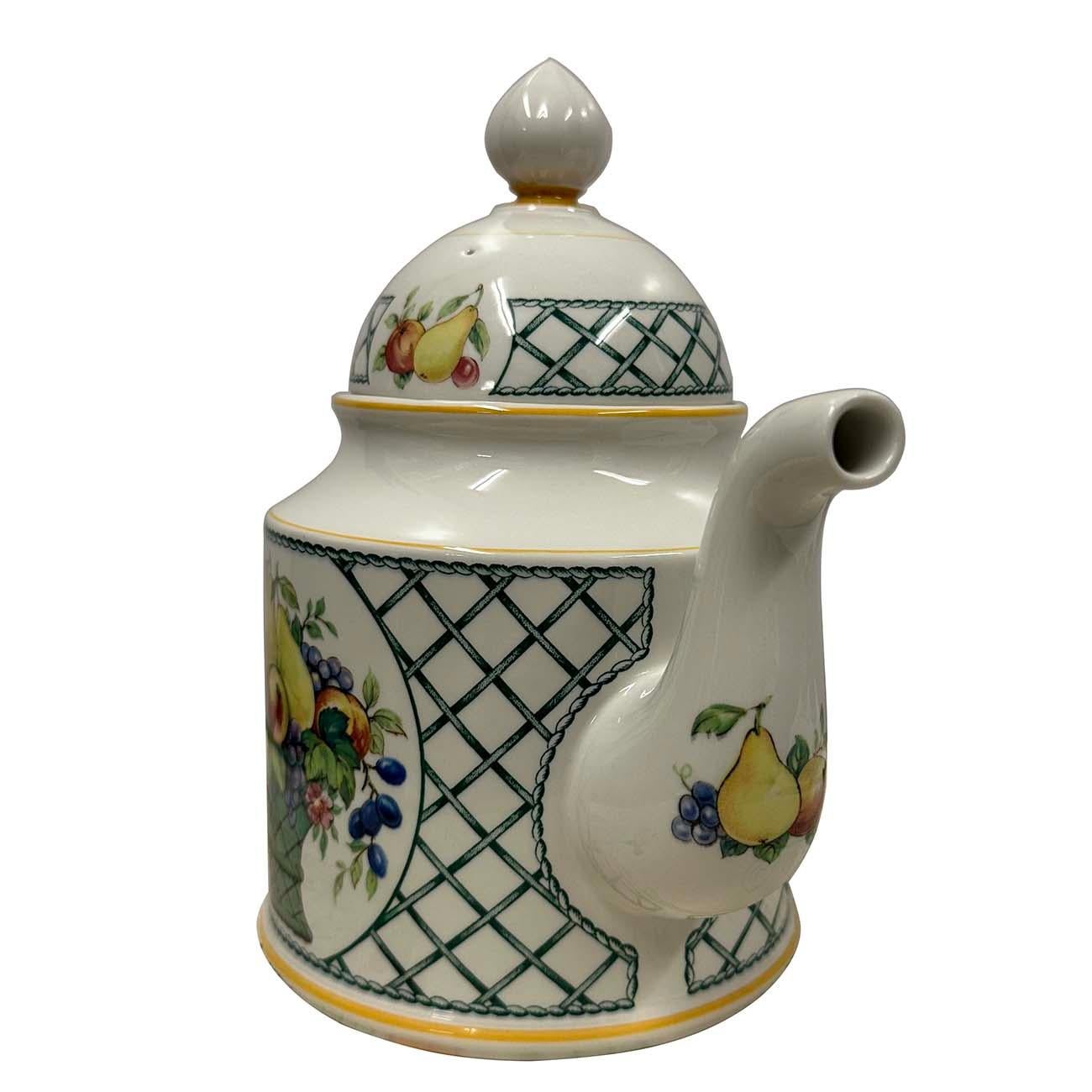 Allemand Villeroy and Boch Basket très rare théière/pot à café avec couvercle en vente
