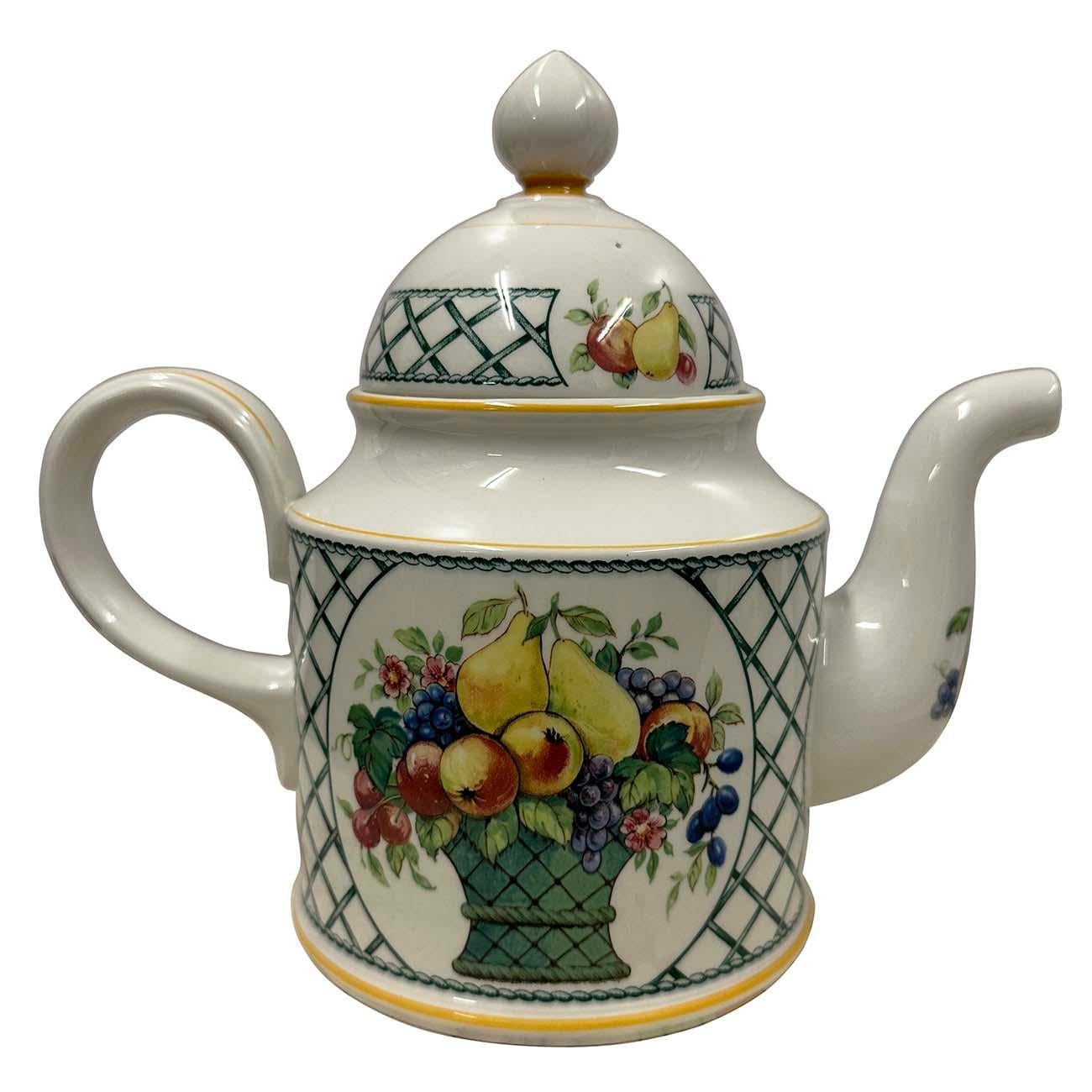 Villeroy and Boch Basket très rare théière/pot à café avec couvercle Bon état - En vente à Pomona, CA