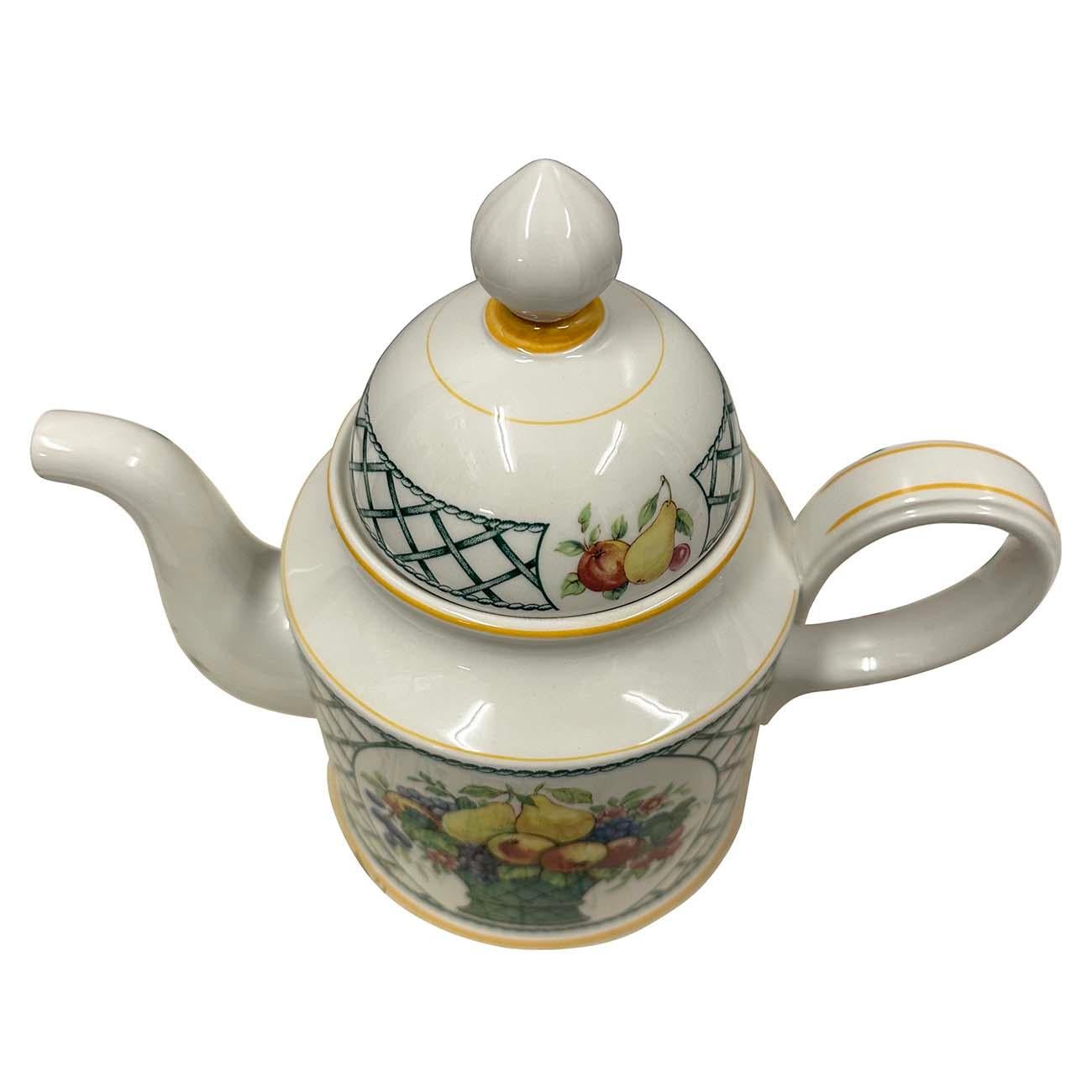 Villeroy and Boch Basket très rare théière/pot à café avec couvercle en vente 1