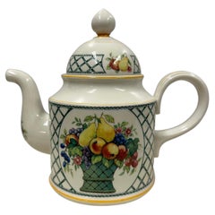Villeroy and Boch Basket very rare Teapot/Coffee pot with Lid