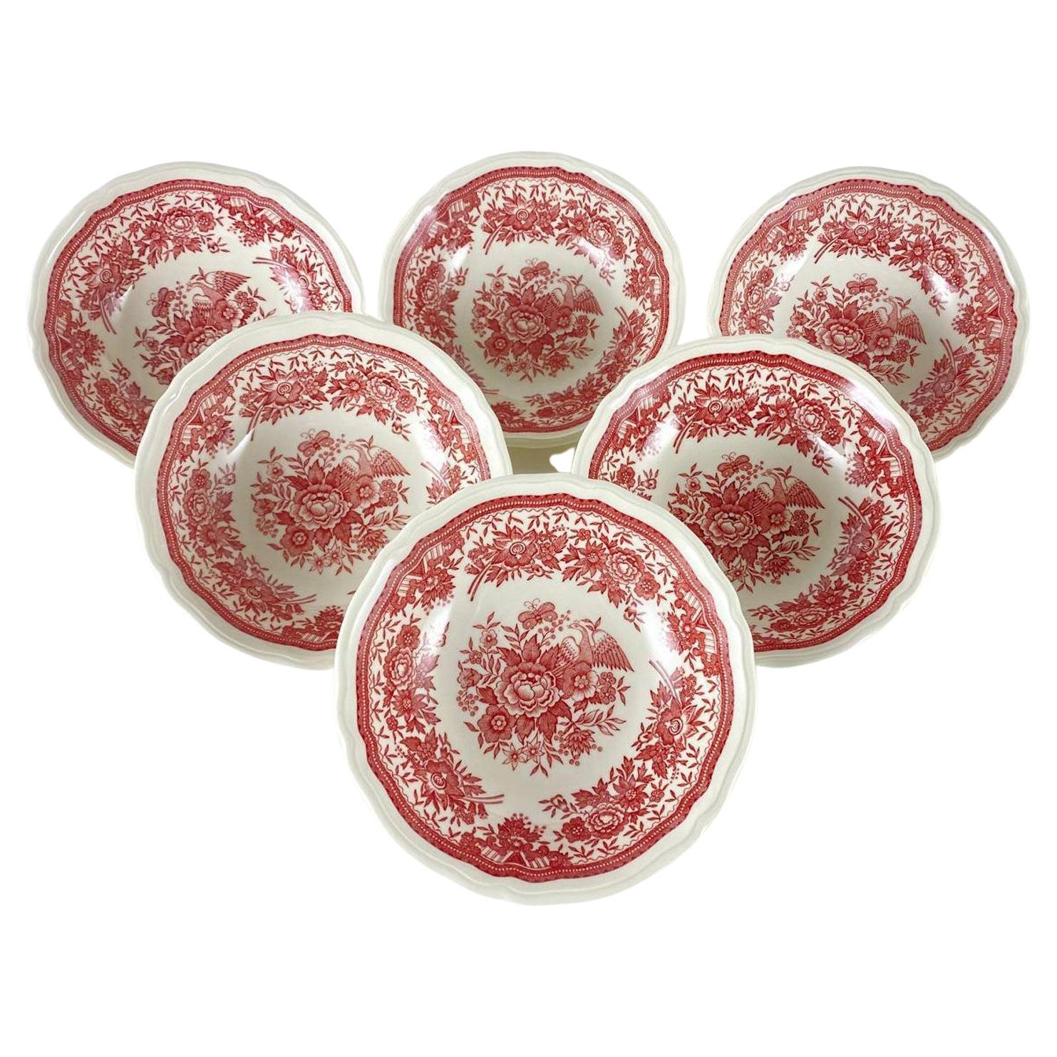 Set of Six Villeroy and Boch Centrepiece Vases For Sale at 1stDibs