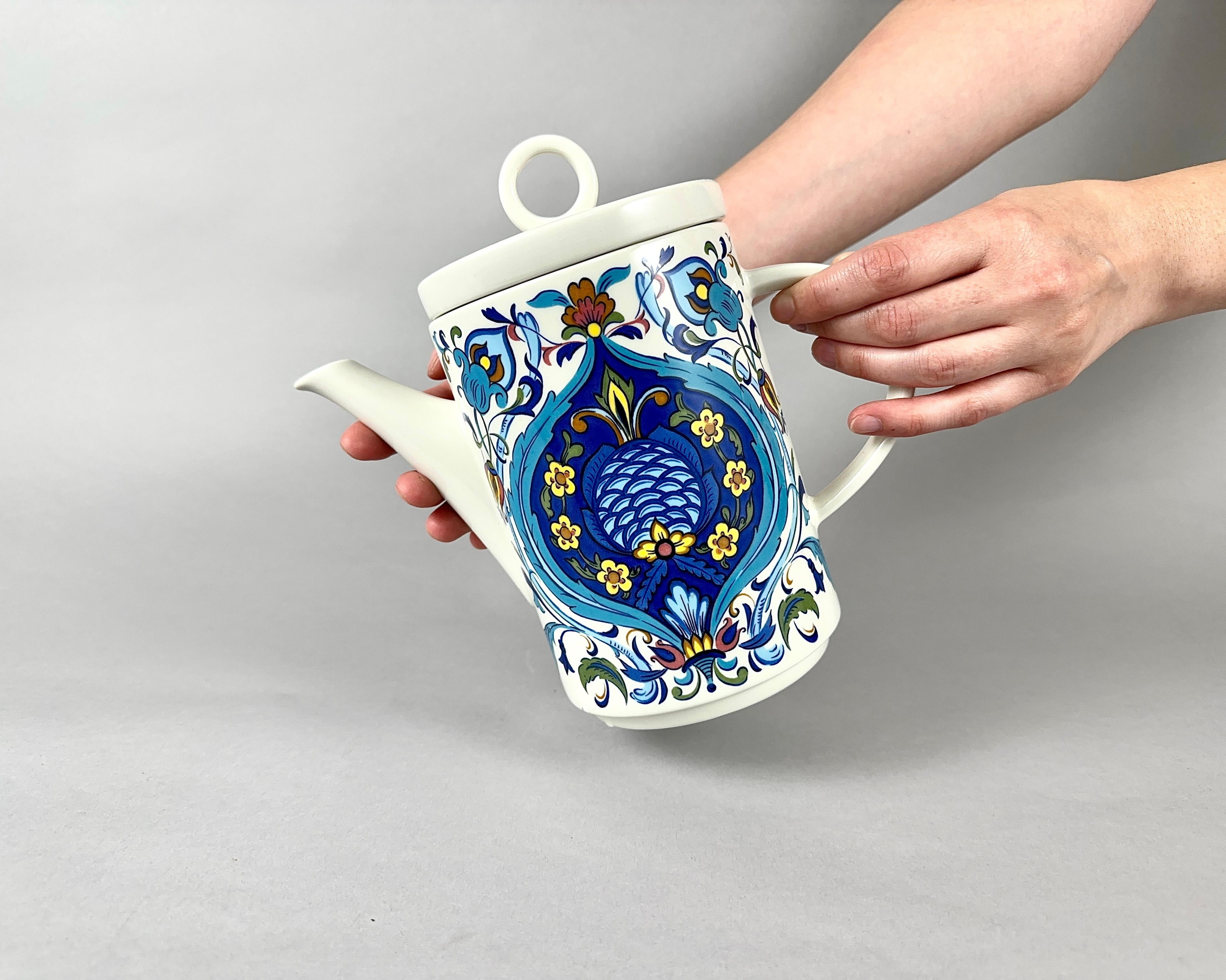 Luxembourgish Villeroy and Boch Coffee or Tea Pot Izmir Collection, Luxembourg, 1973 For Sale