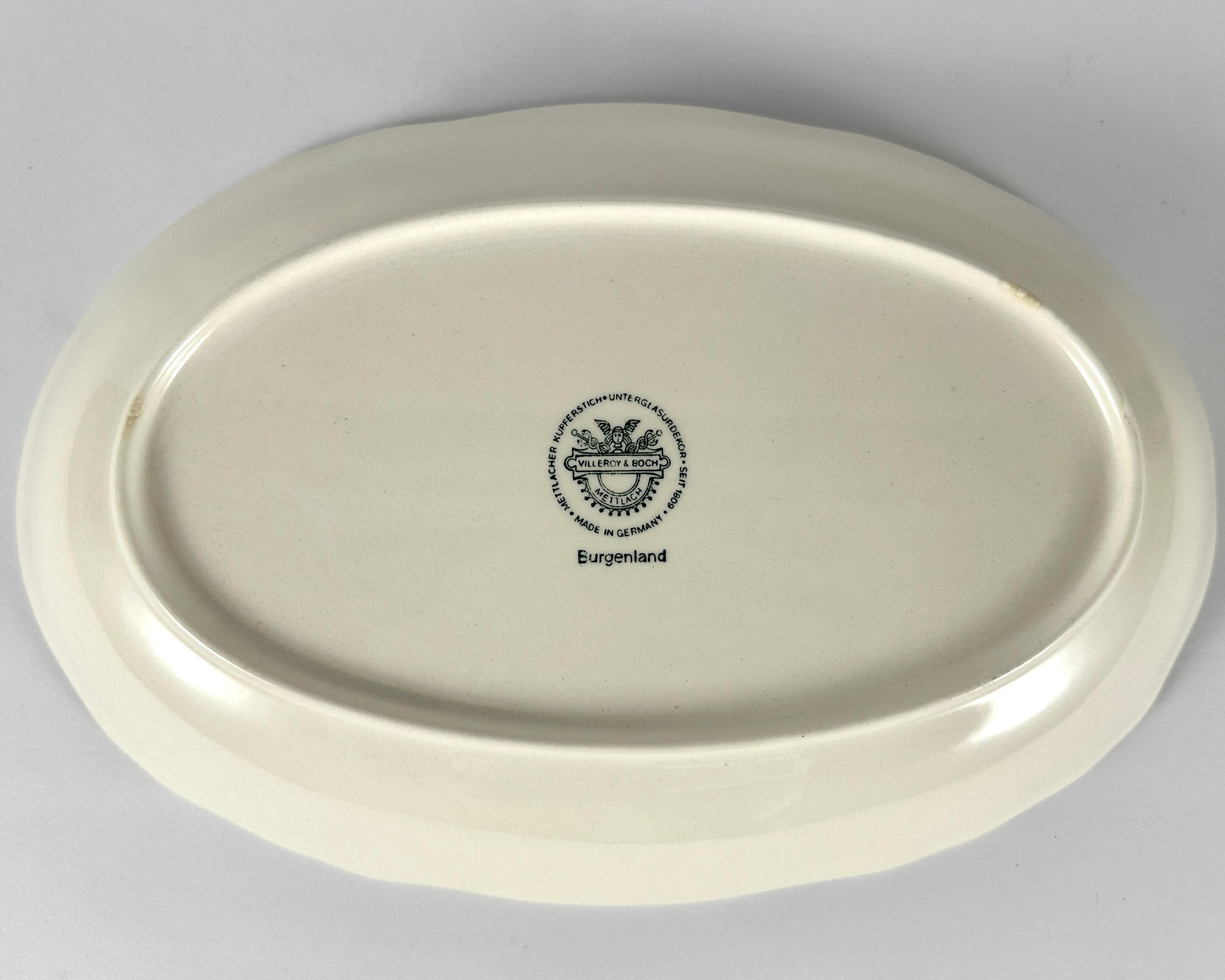 Romantic Villeroy and Boch Deep Plater Original Serving Dish in Porcelain Germany