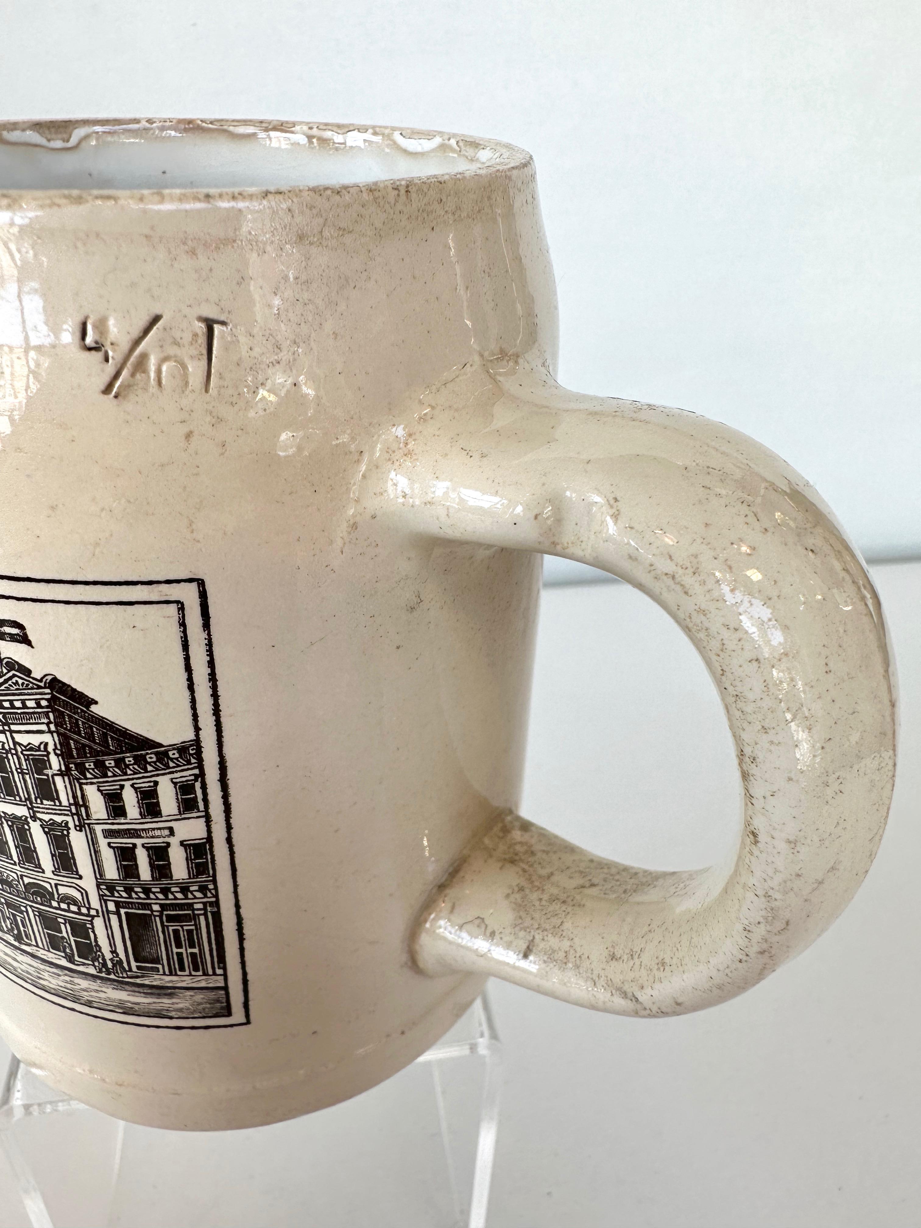 Villeroy & Boch - Beer Stein commémoratif du 50e anniversaire du jardin Atlantic, 1908 en vente 11