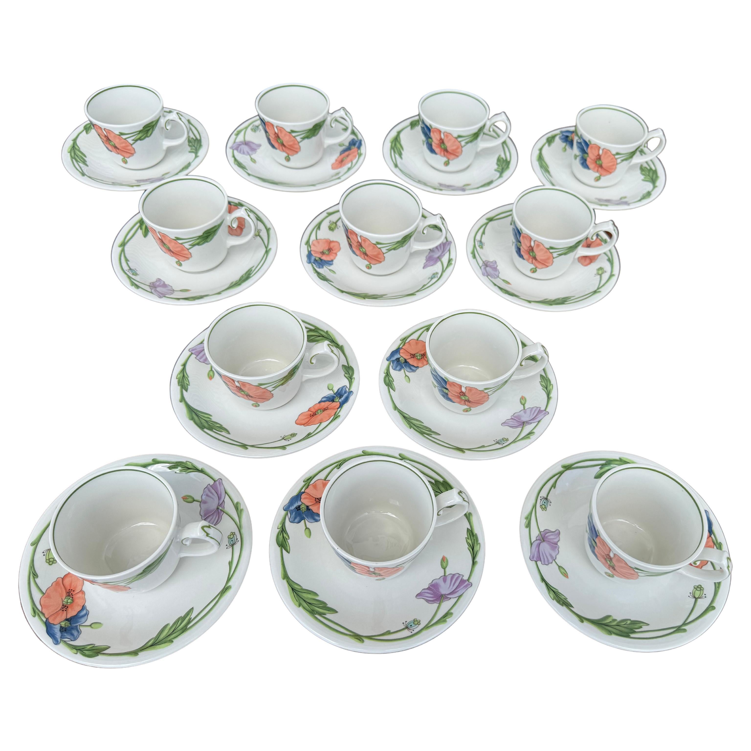 Villeroy & Boch Amapola Floral Gravy Boat and more Tea Cups & Plates