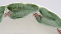 Villeroy & Boch Art Nouveau Tubelined Floral Majolica Pottery Tazza