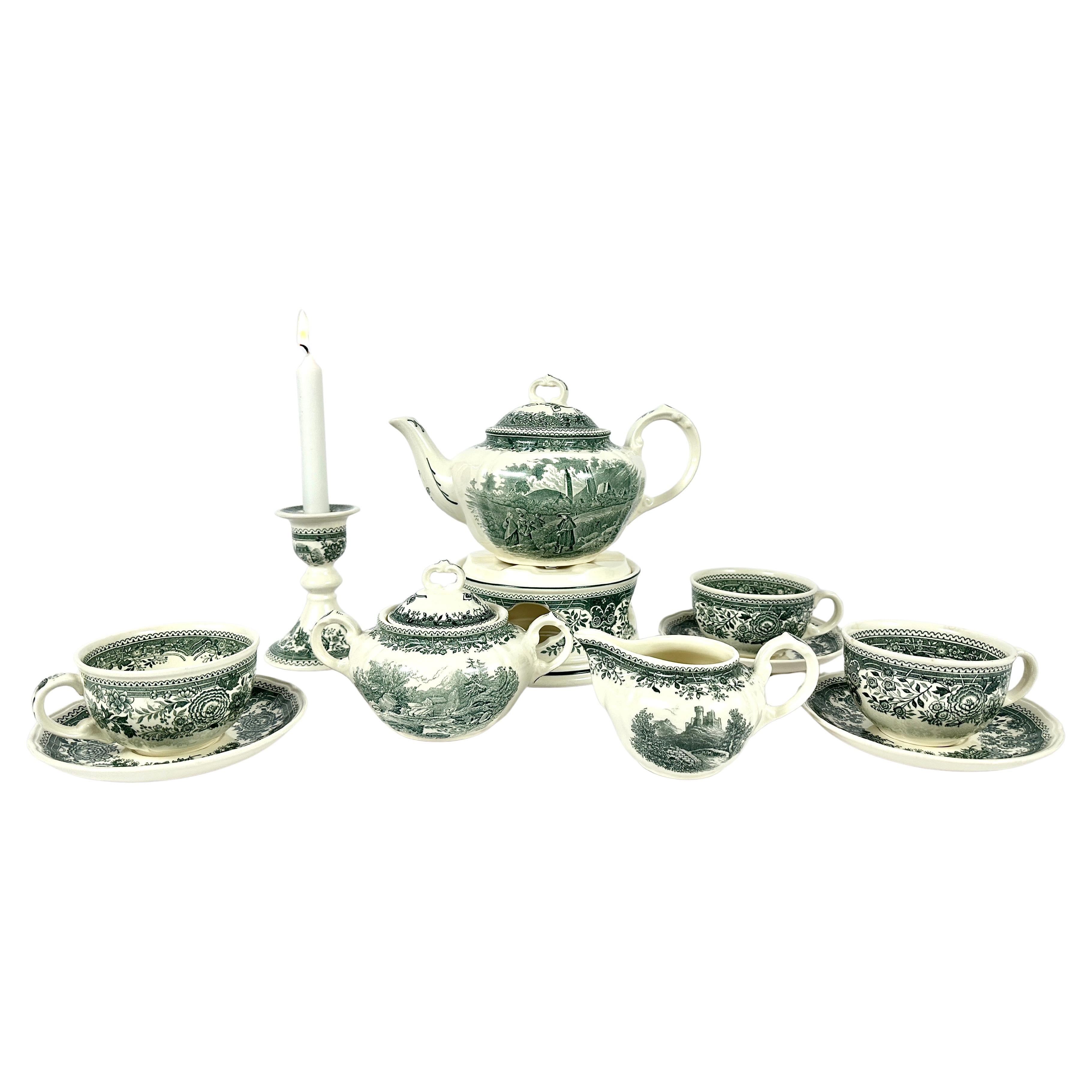 Juego de café y té de porcelana Villeroy & Boch Burgenland Años 70/80, Alemania